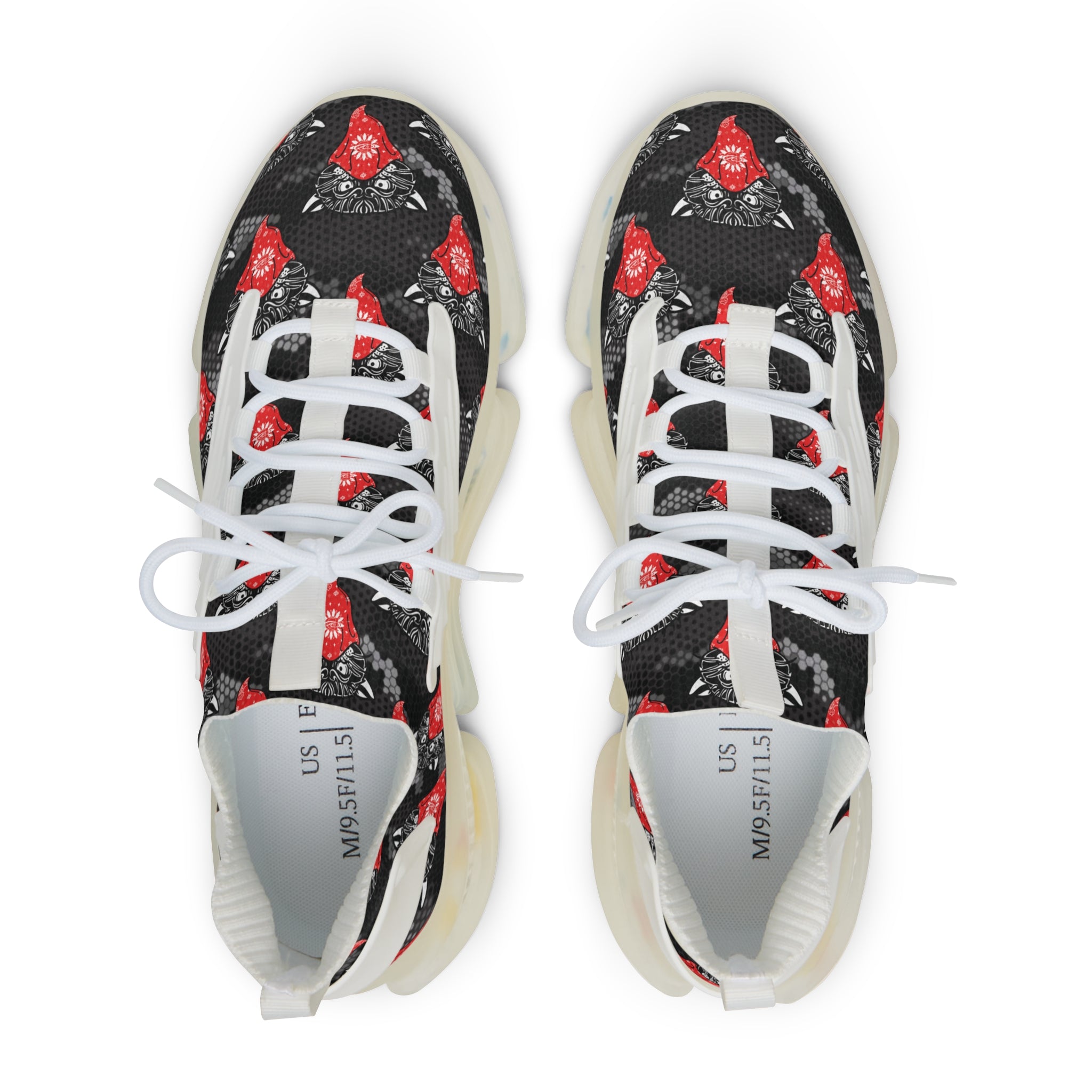 Bandito Panther Hexagon Urban Digital Camo Men's Mesh Sneakers AOP