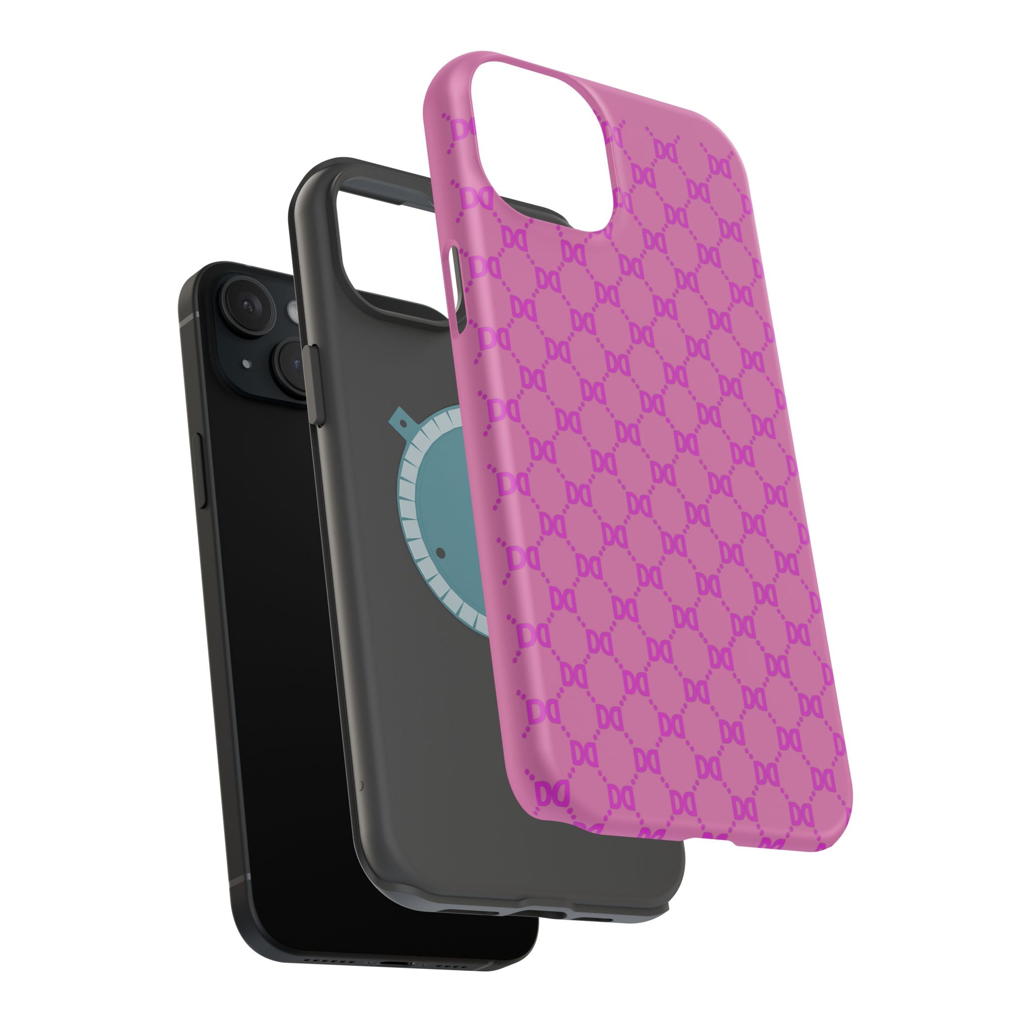 DD Monogram Pattern Magnetic Phone Case