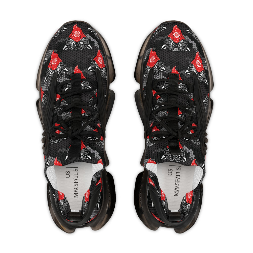 Bandito Panther Hexagon Urban Digital Camo Men's Mesh Sneakers AOP