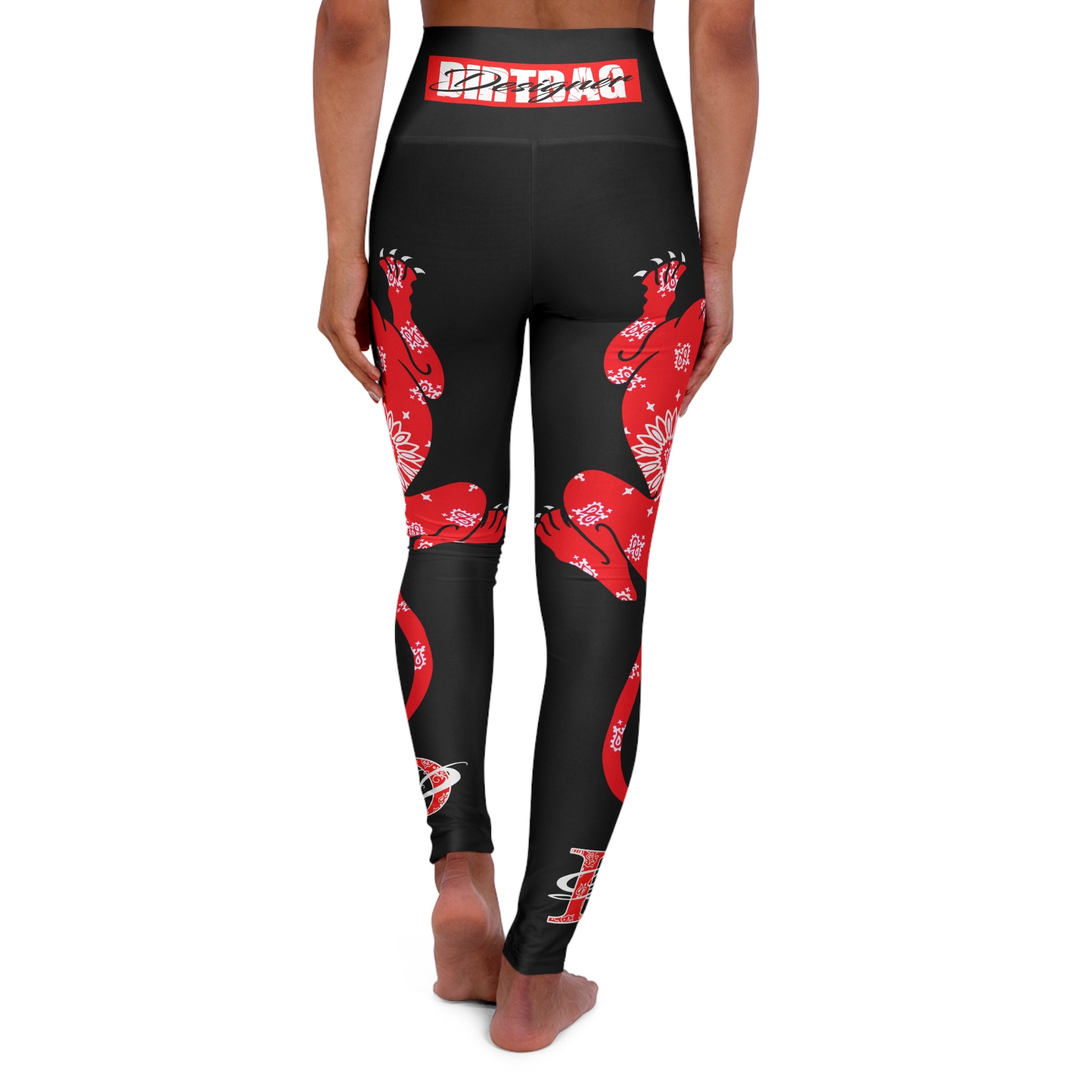 Climbing Bandana Panther W/Bandana Print High Waisted Leggings