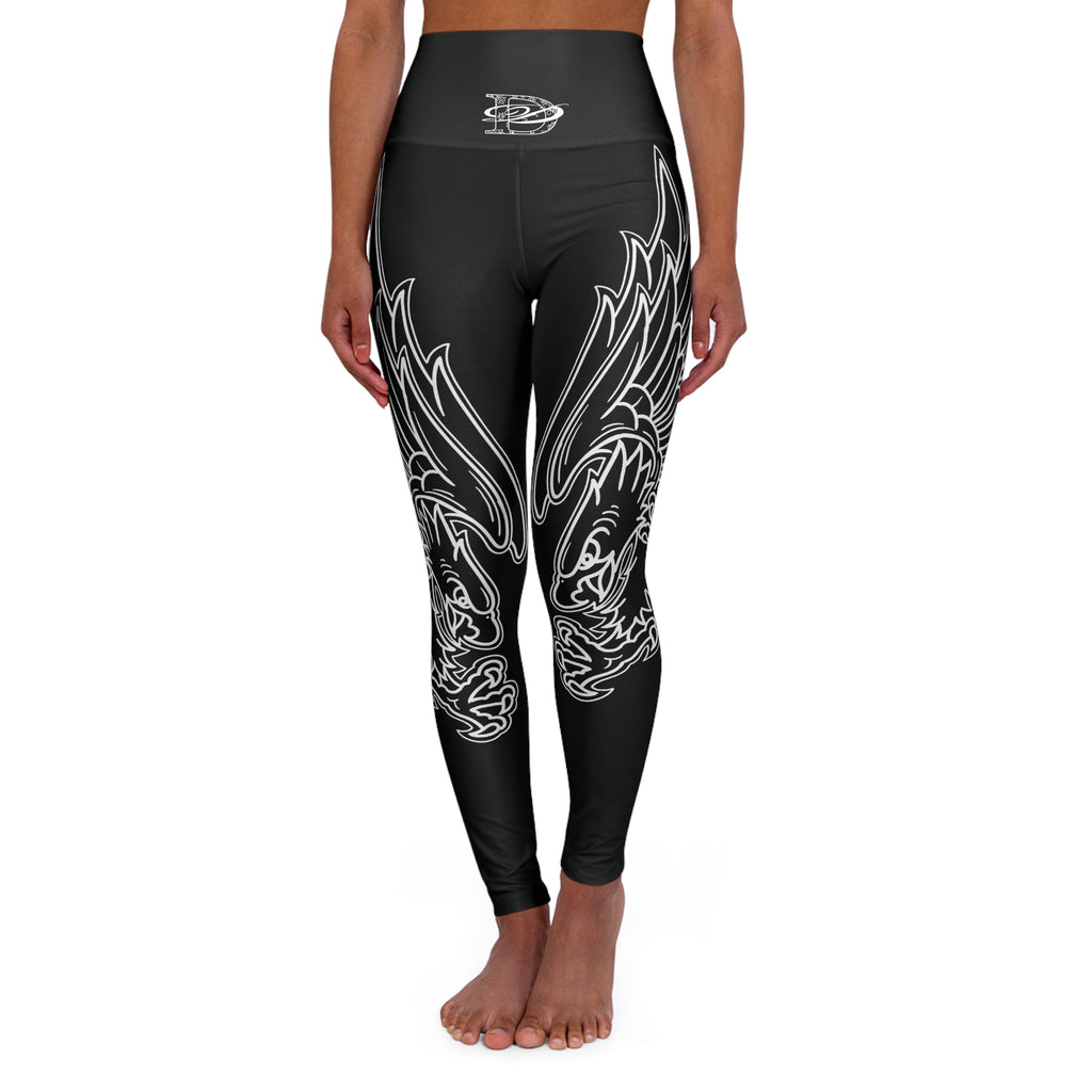 Diving Eagle Women's High Waisted Leggings AOP