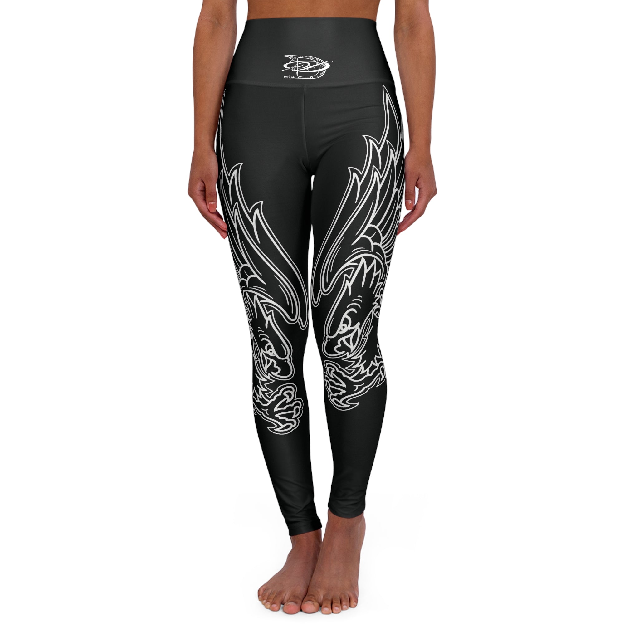 Diving Eagle Women's High Waisted Leggings AOP