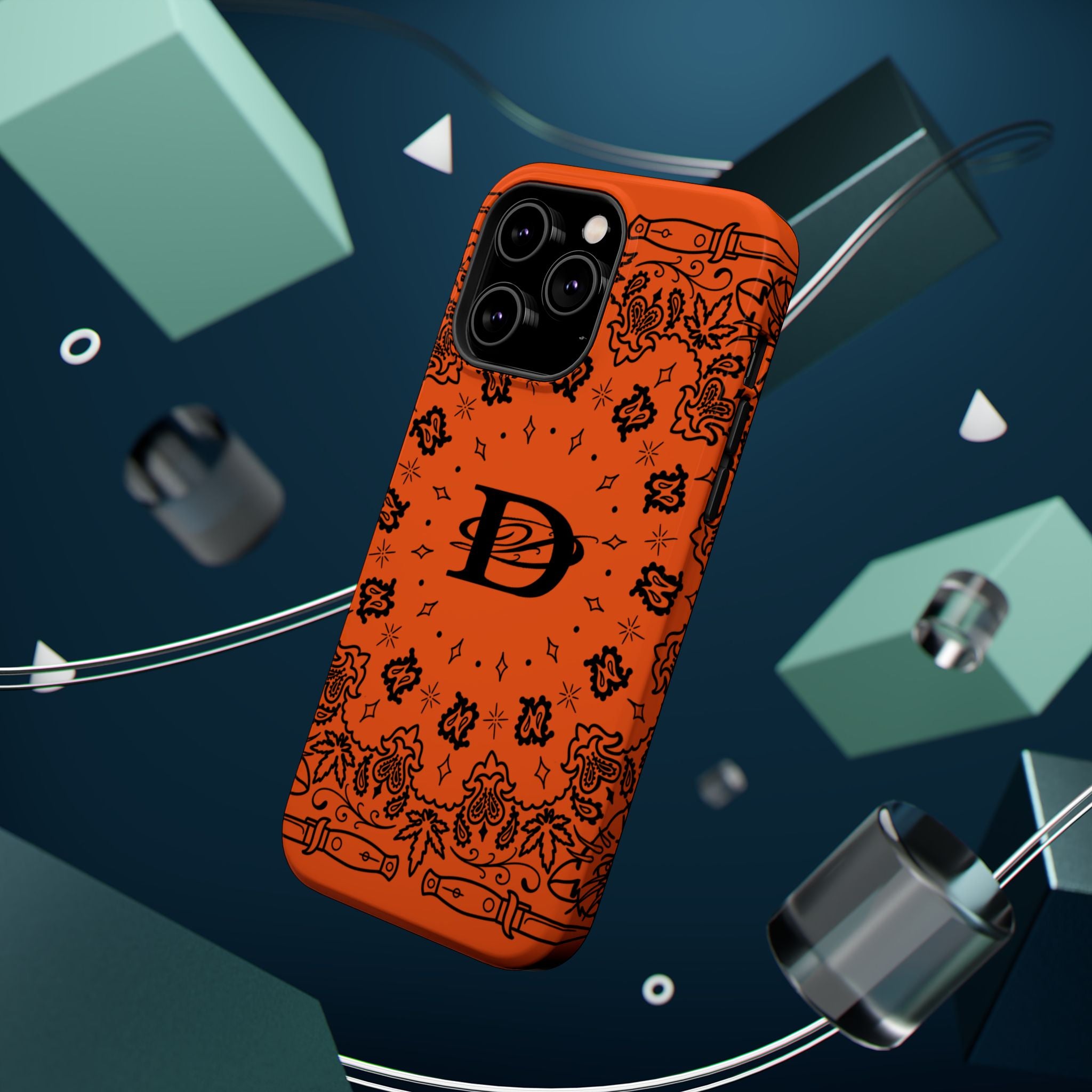 DD Custom Bandana Print Stylish Magnetic Phone Cases for Trendy Protection, Customize Your Style, Personalized Gift, Unique Design