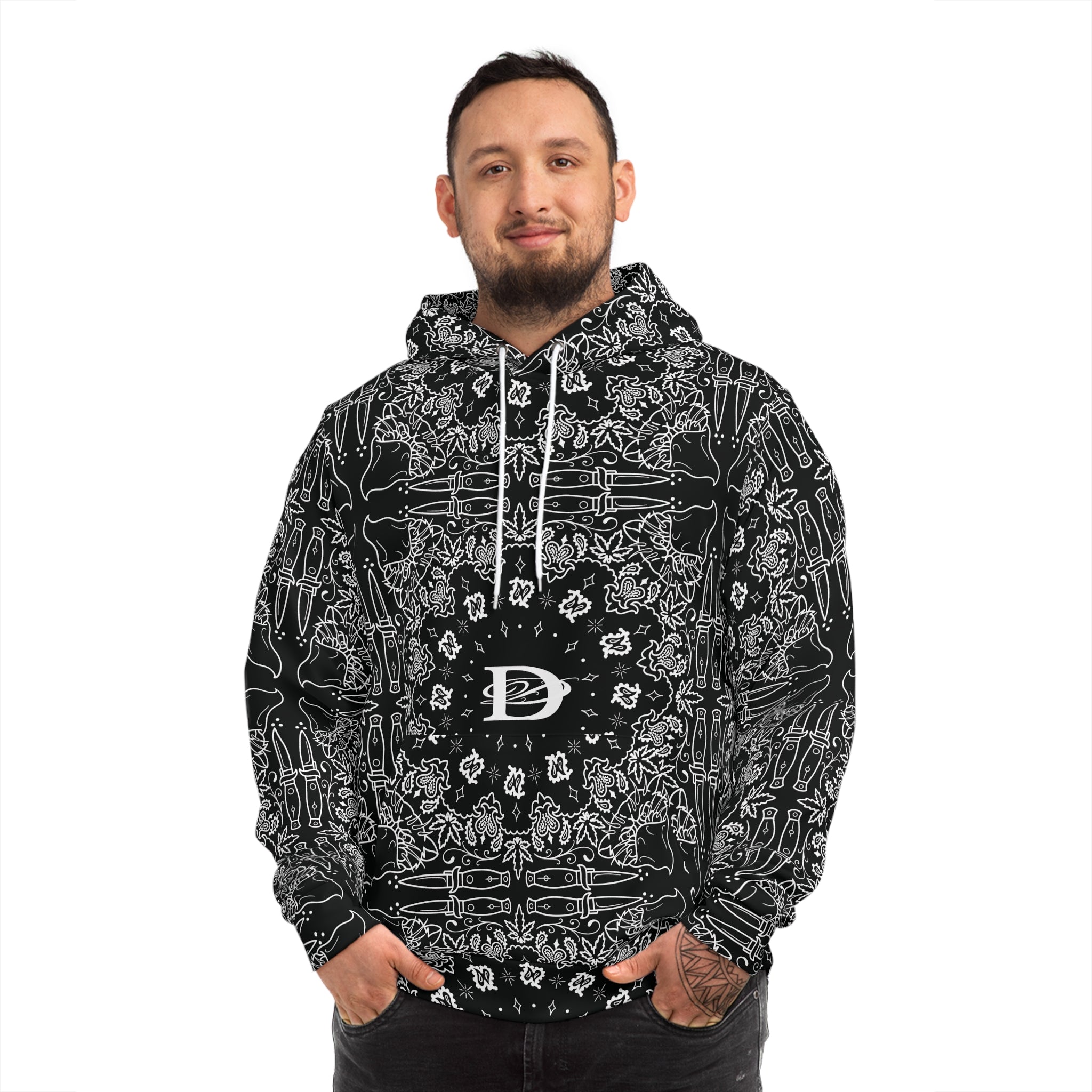 DD Custom Bandana Unisex Hoodie AOP