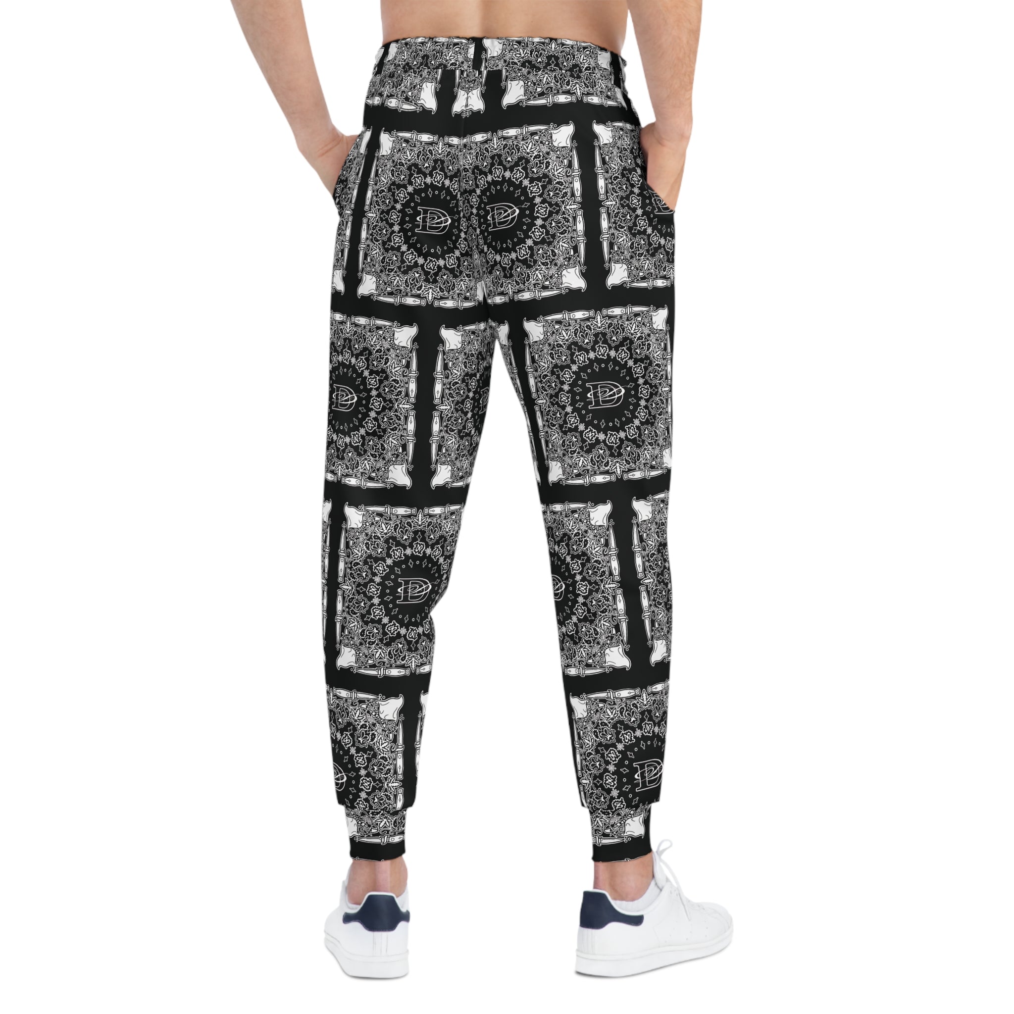 DD Custom Bandana Print Joggers AOP