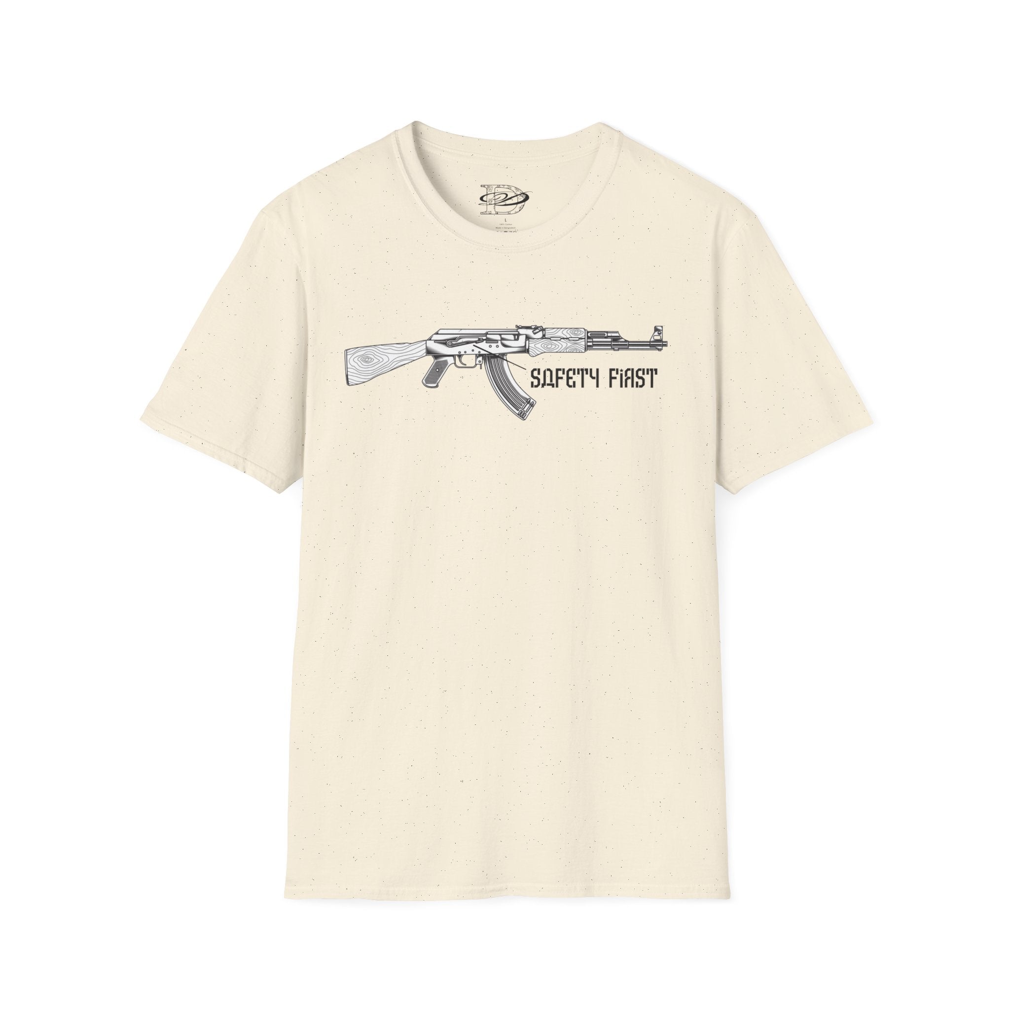 "Safety First" AK-47 Unisex Softstyle T-Shirt
