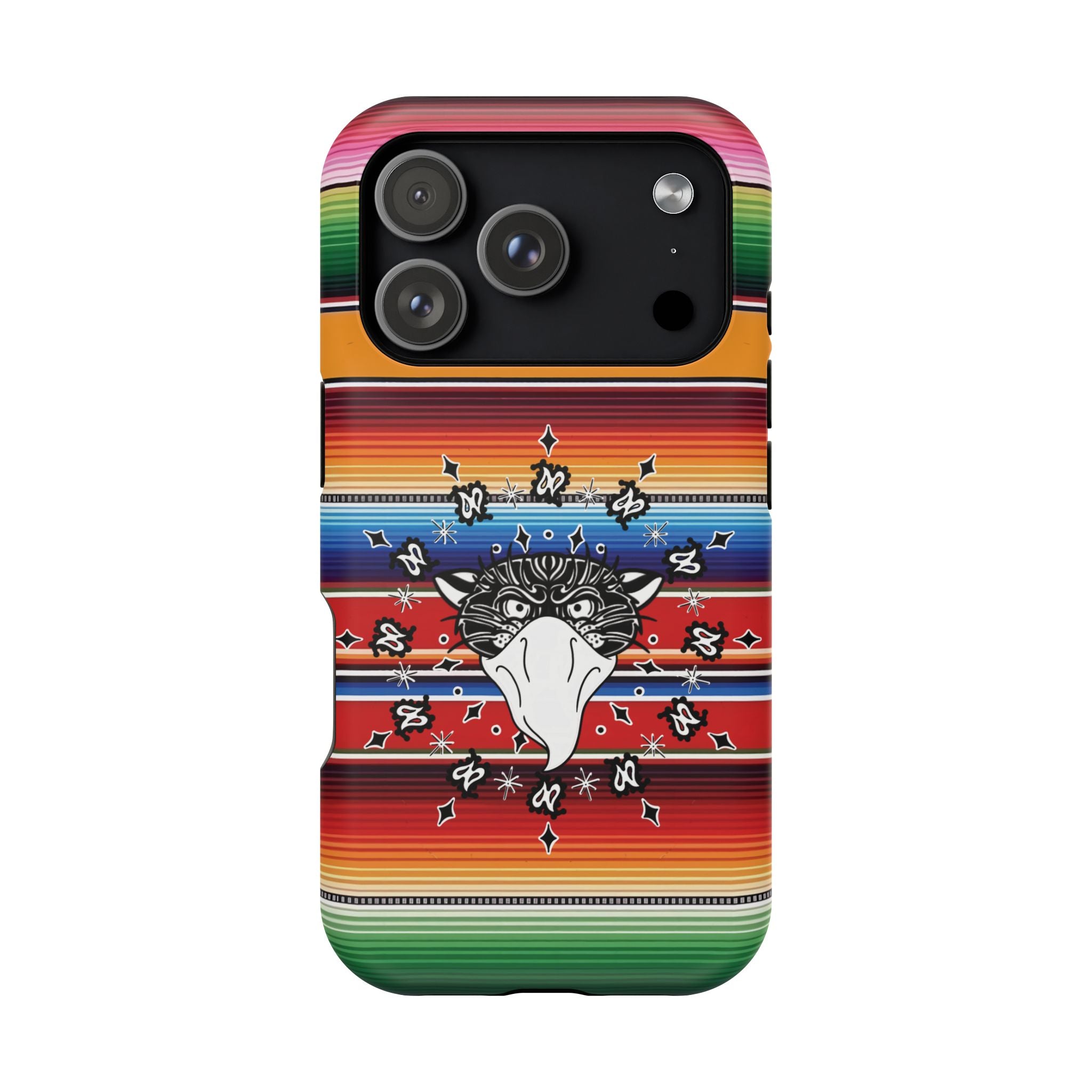 Serape Bandito Panther Paisley Design Magnetic Tough Phone Case iPhone/Samsung
