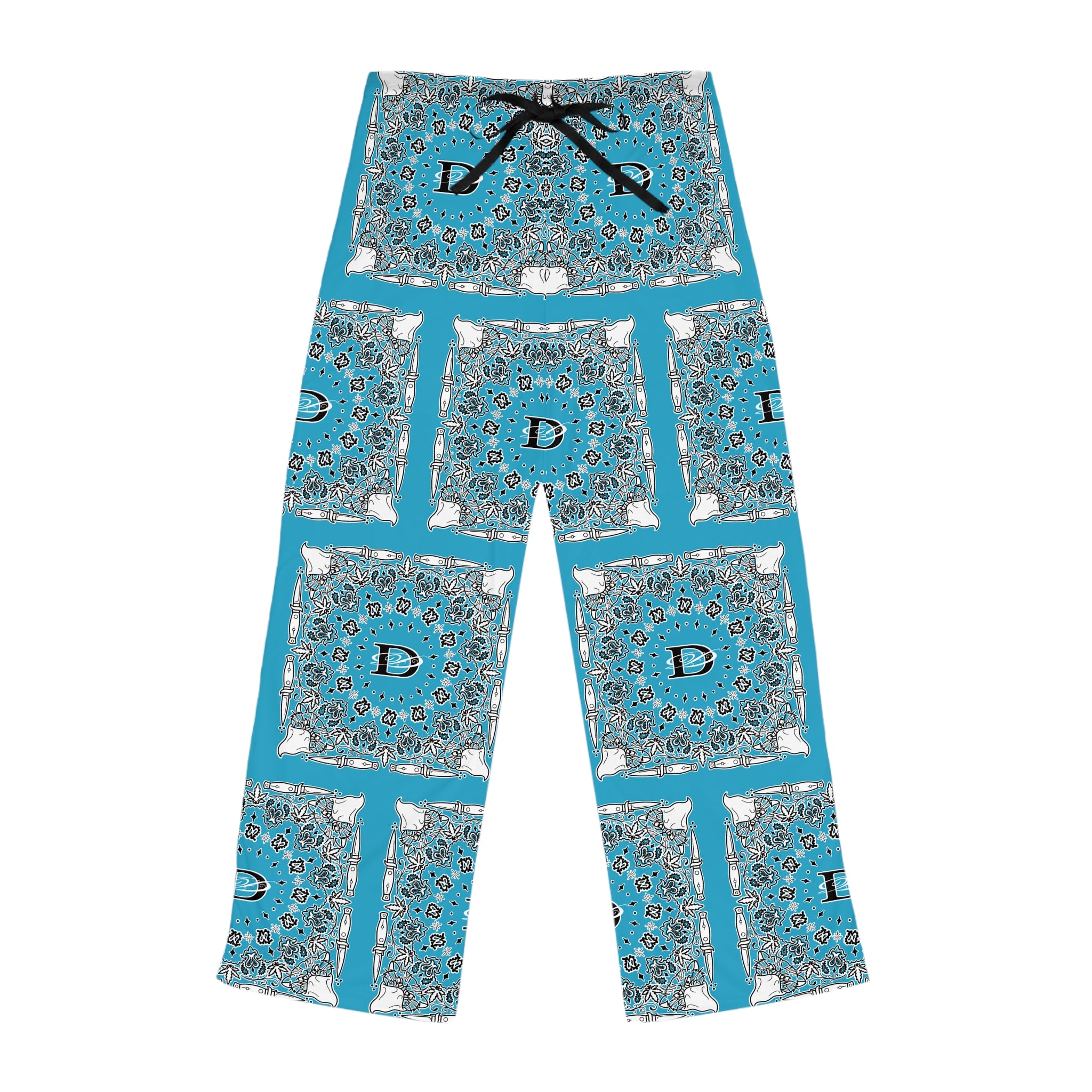 DD Custom Bandana Print Women's Pajama Pants AOP