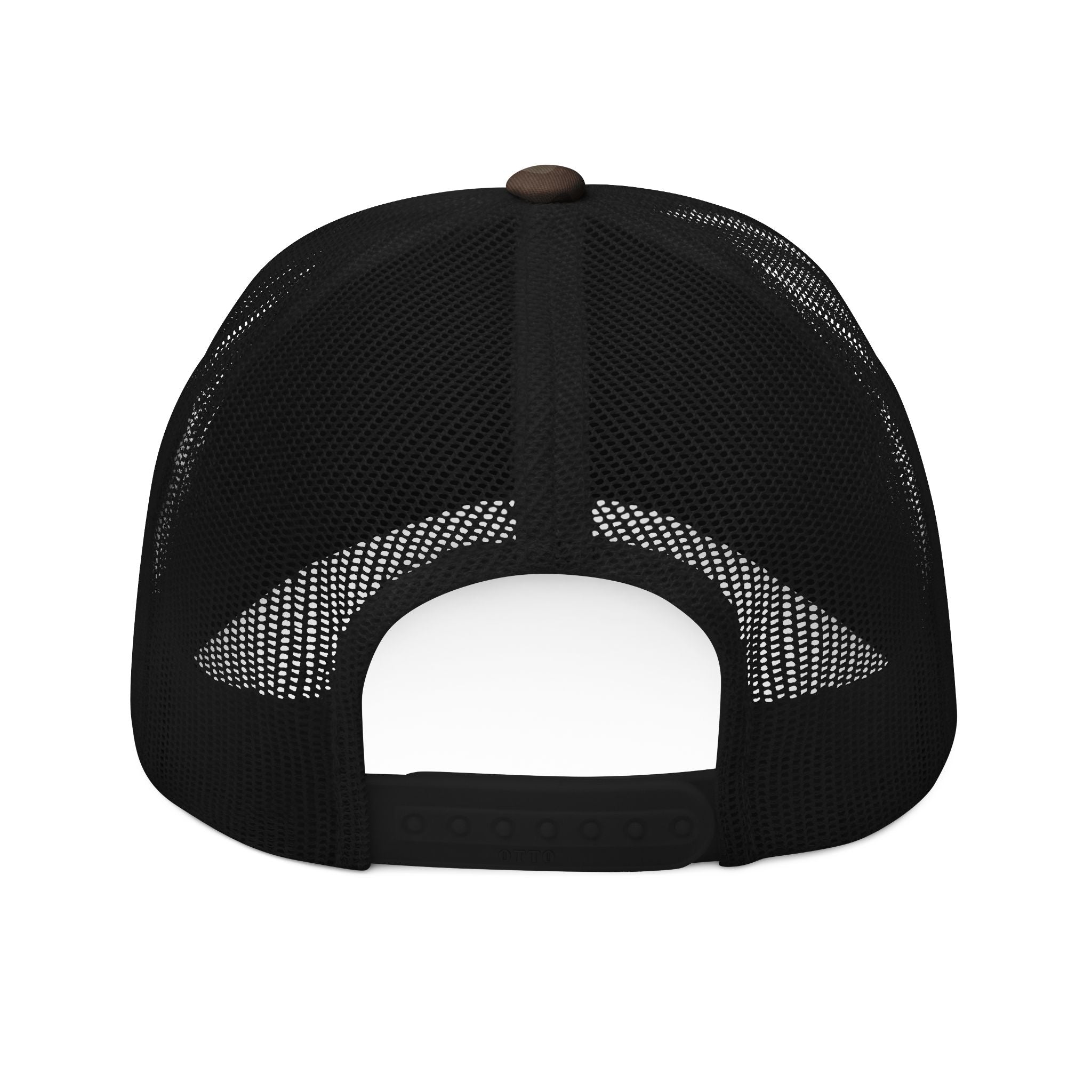 Camouflage Trucker Hat with Embroidered DD Box Logo