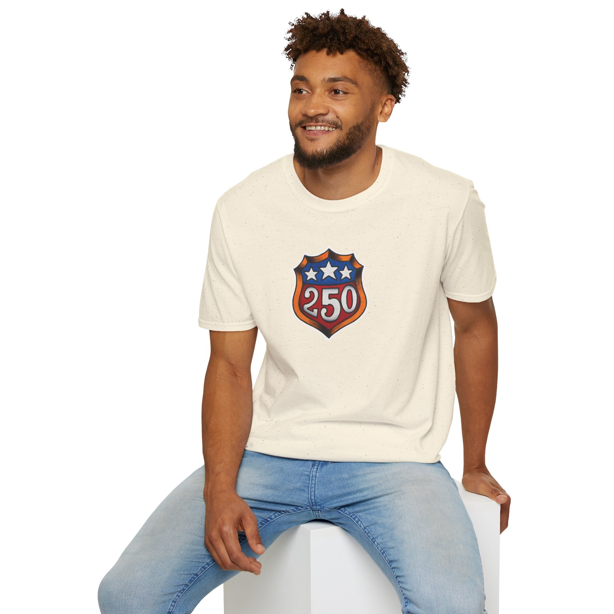 250th Anniversery Shield Tattoo Unisex Softstyle T-Shirt