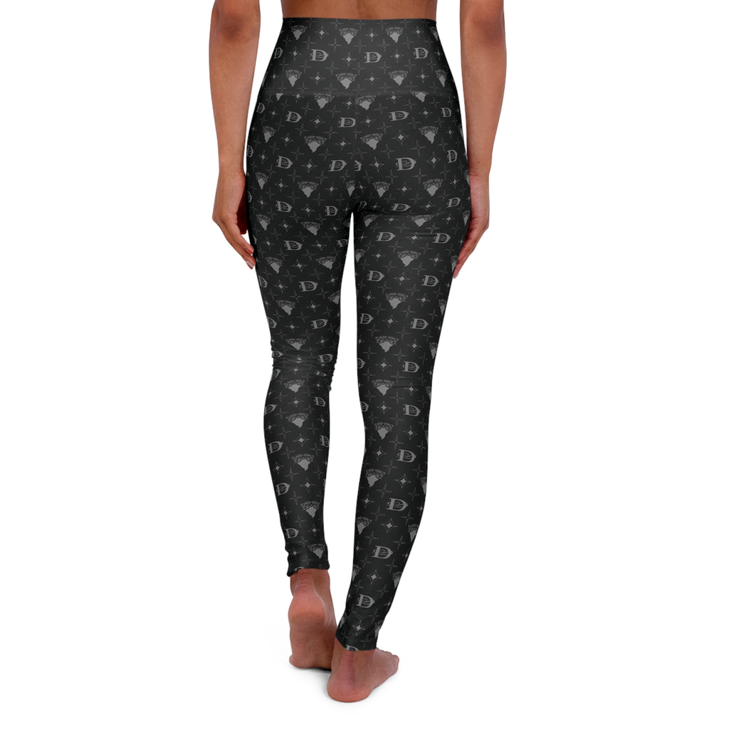 Bandito Panther Custom Monogram High Waisted Leggings AOP