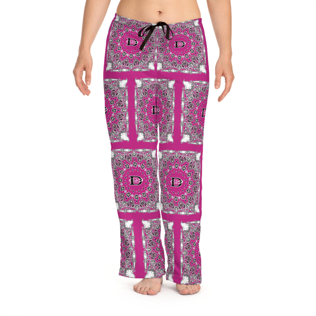 DD Custom Bandana Print Women's Pajama Pants AOP