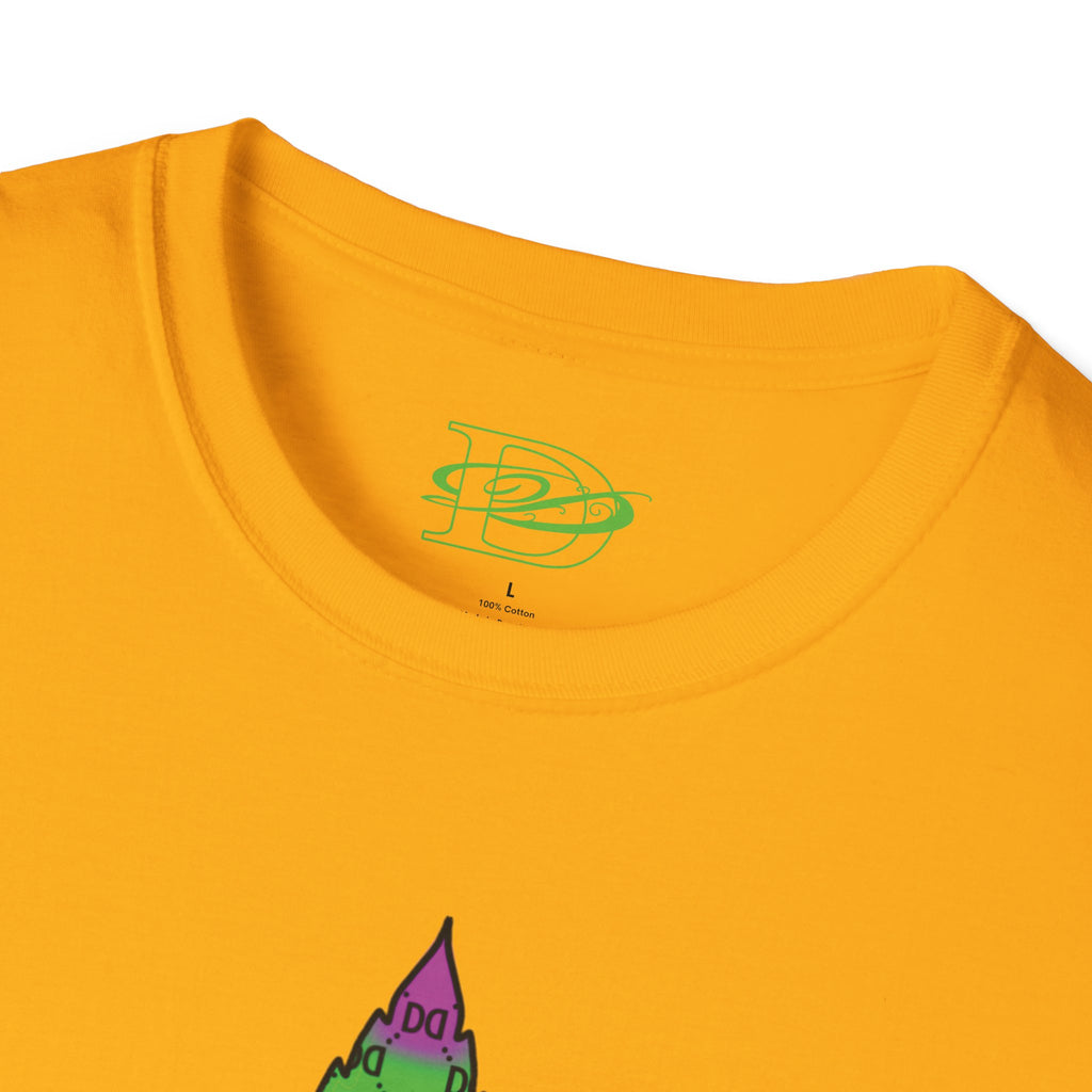 Cannabis Leaf w/the DD Monogram Unisex Softstyle T-Shirt