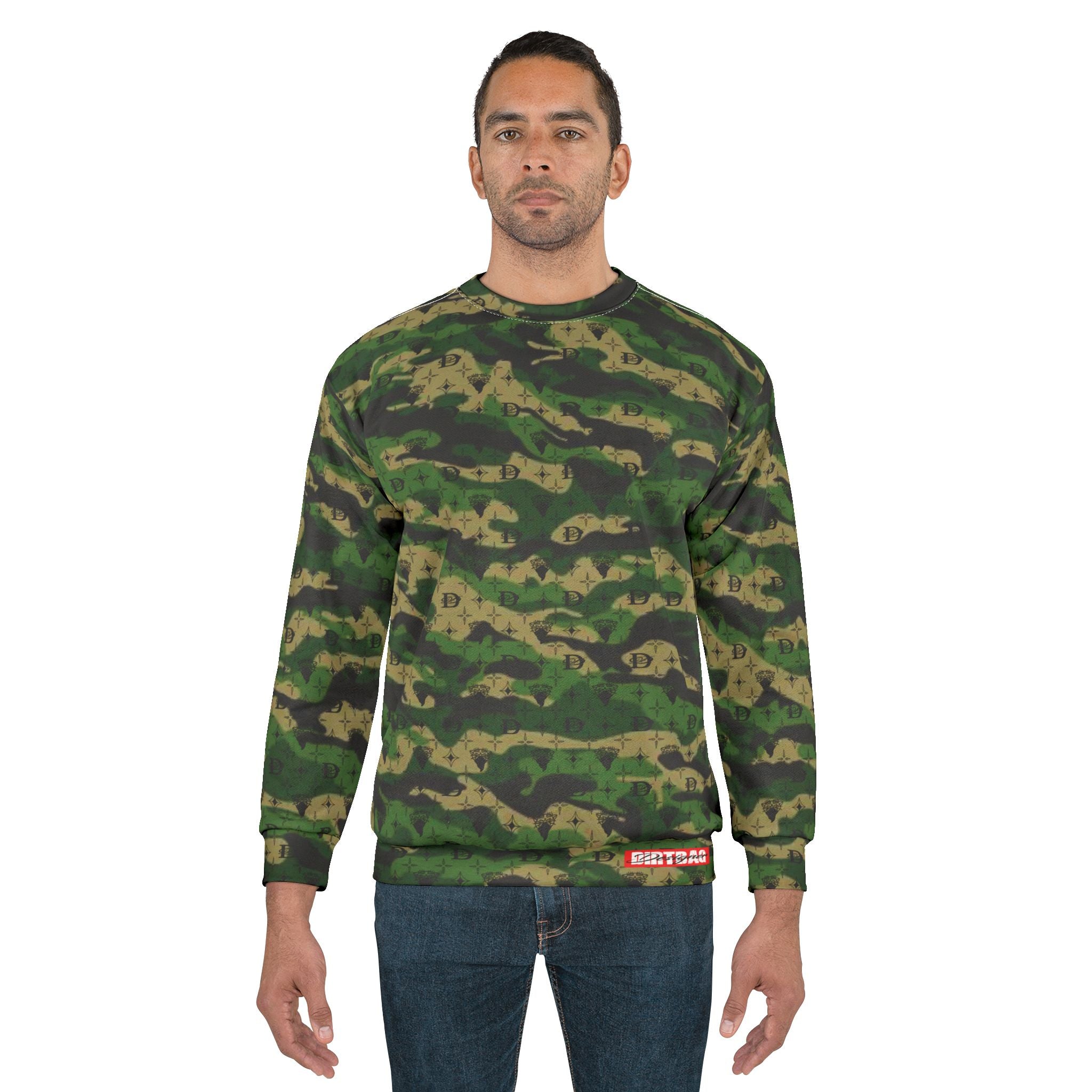 Bandito Panther Custom Monogram Print Camo Unisex Sweatshirt AOP