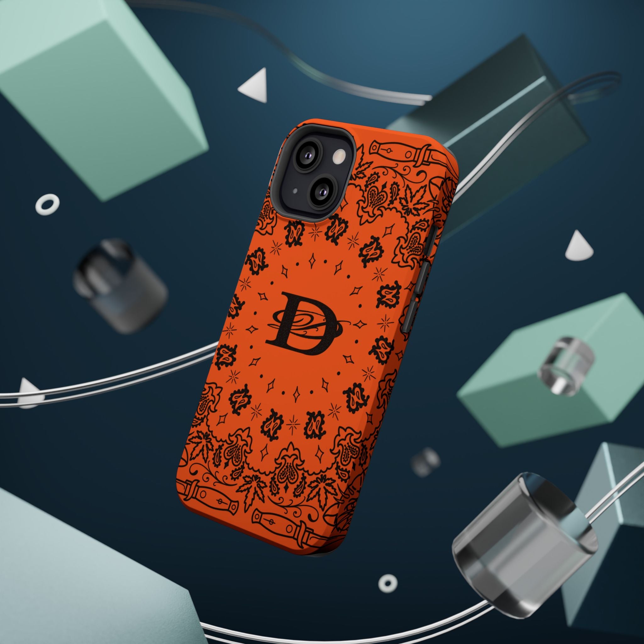DD Custom Bandana Print Stylish Magnetic Phone Cases for Trendy Protection, Customize Your Style, Personalized Gift, Unique Design