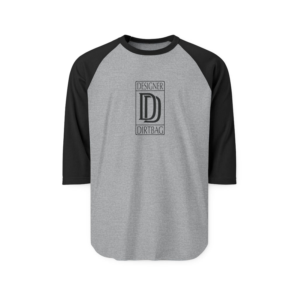 Classy DD Logo Print Unisex Three-Quarter Sleeve Raglan Shirt