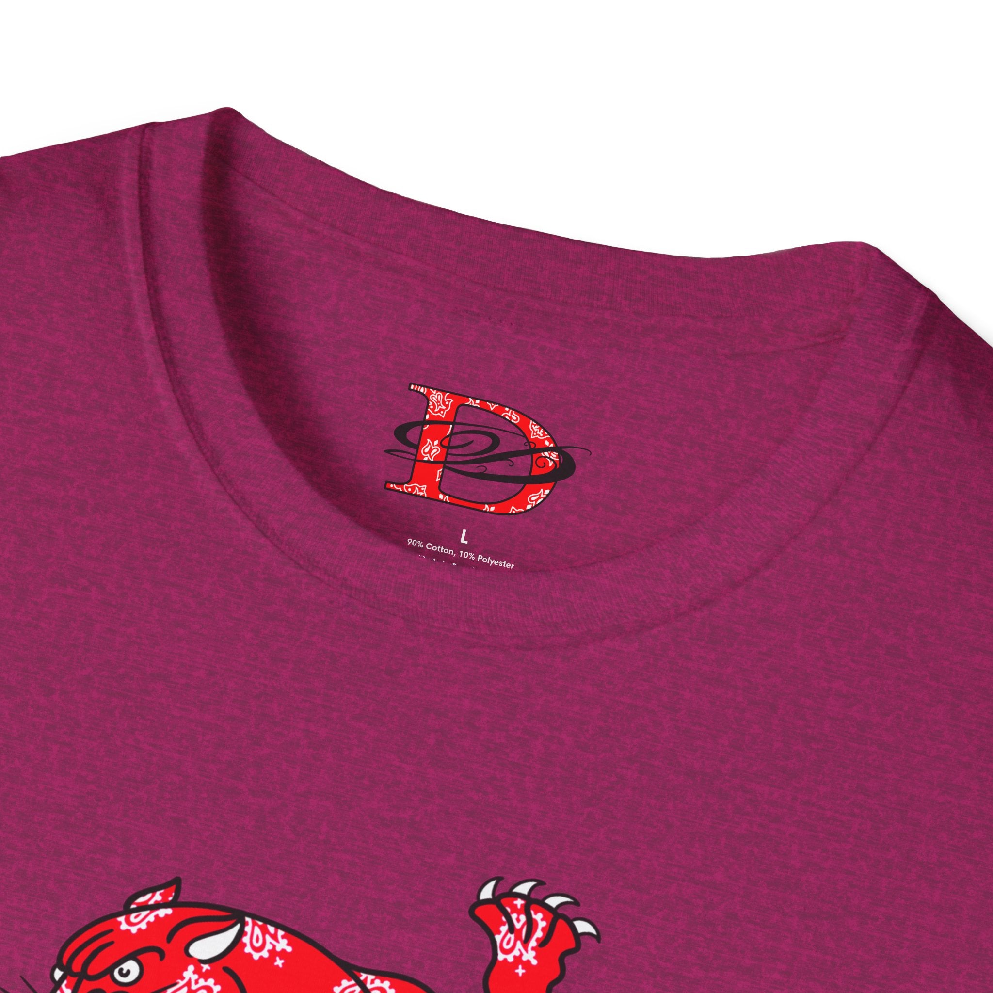 DD Climbing Panther w/Bandana Design Softstyle Unisex T-Shirt