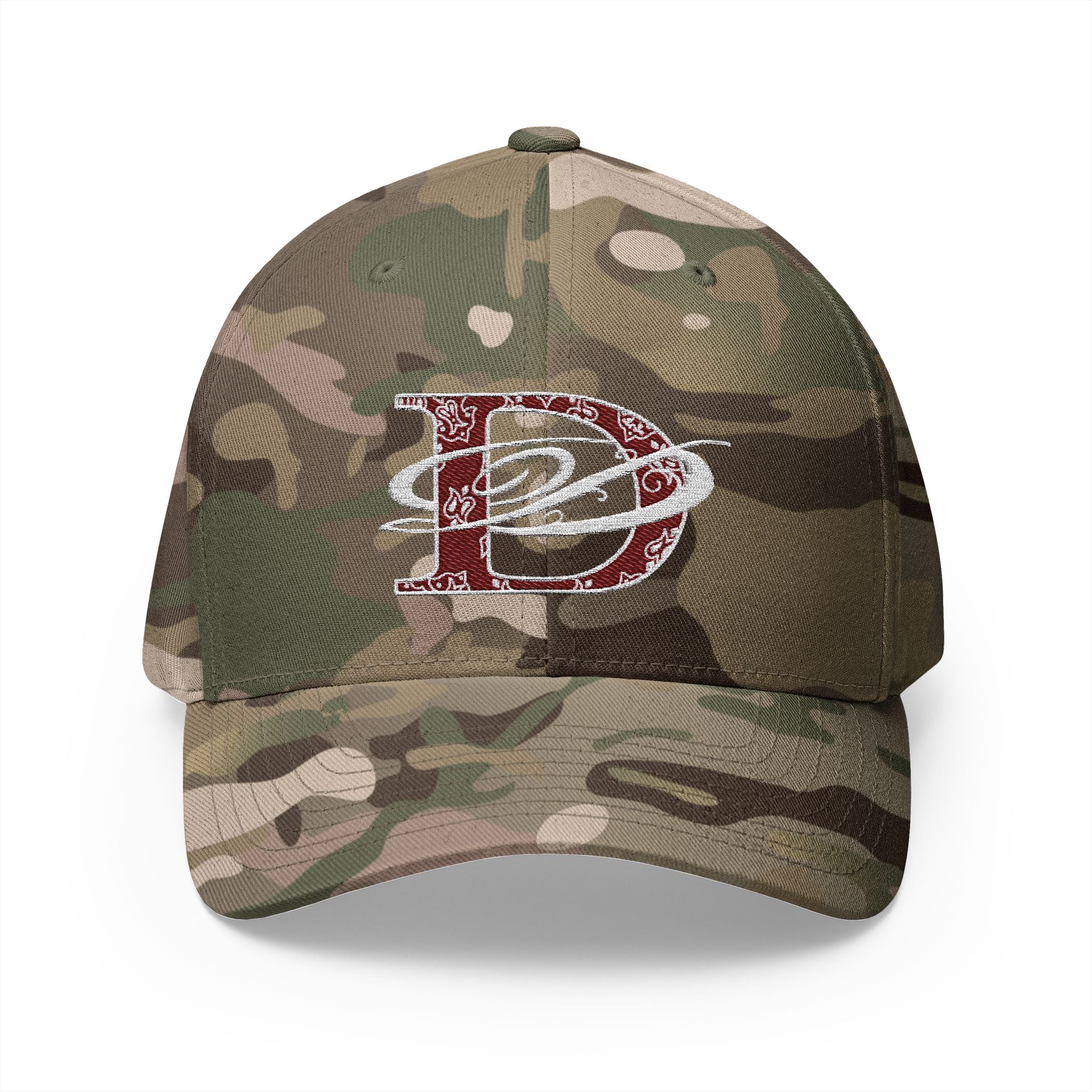 DD Bandana Logo Embroidered Closed Back Stretch Fit Cap