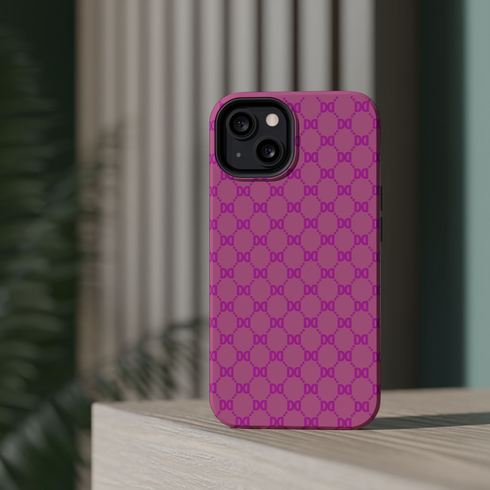 DD Monogram Pattern Magnetic Phone Case