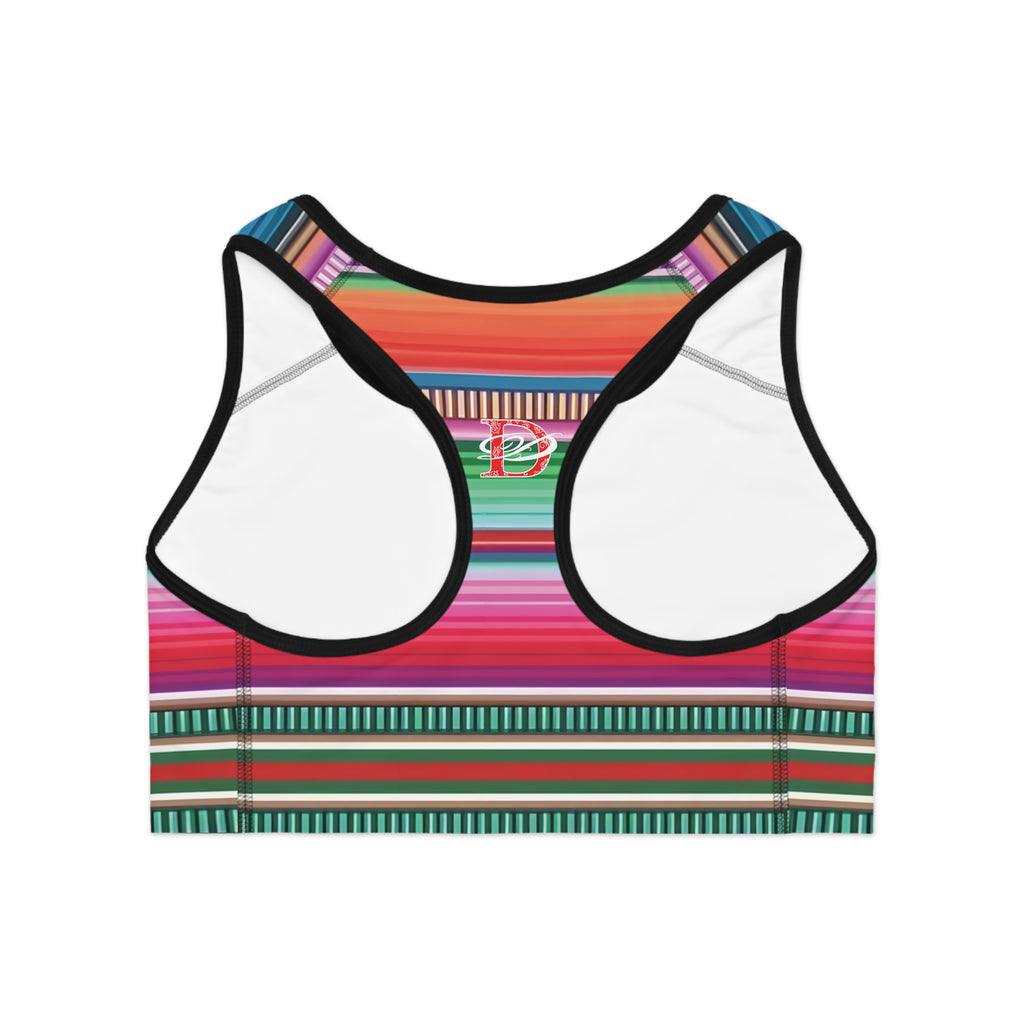 Bandito Panther Paisley Print Sports Bra AOP
