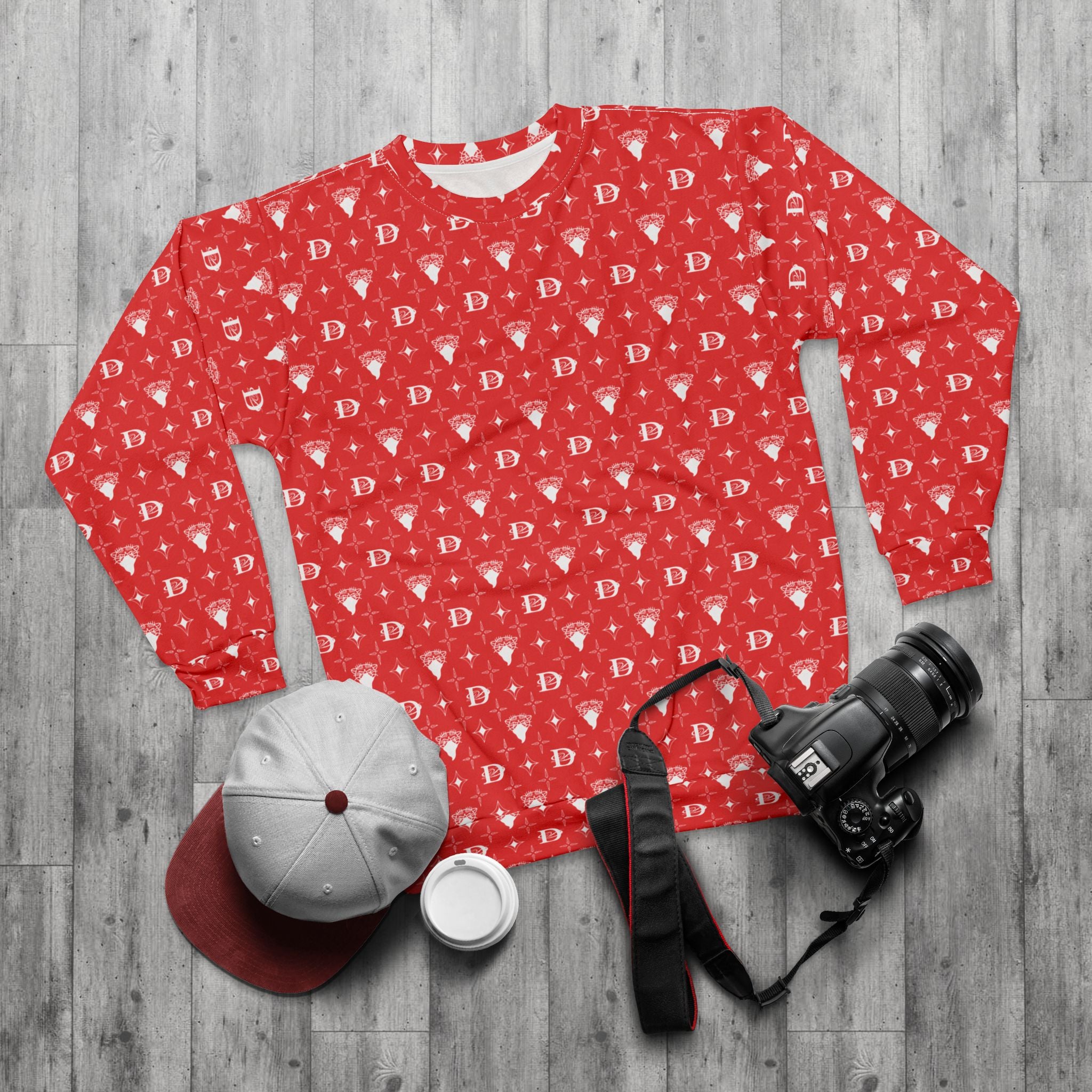 Bandito Panther Custom Monogram Print Unisex Sweatshirt AOP