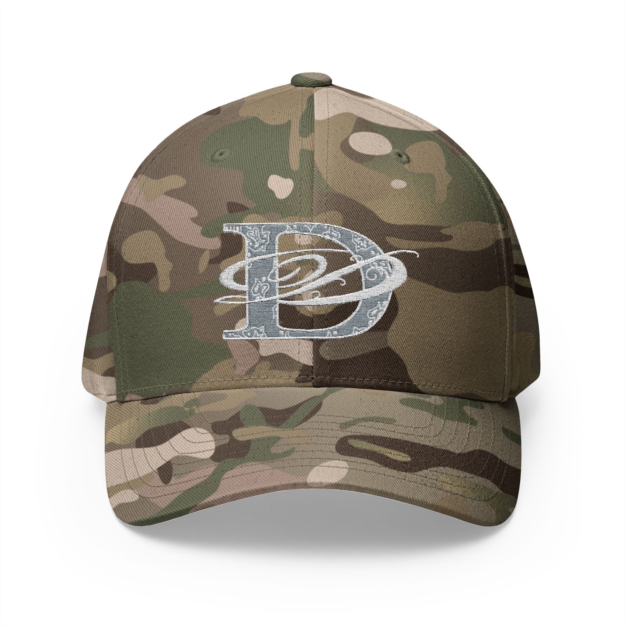 DD Bandana Logo Embroidered Closed Back Stretch Fit Cap