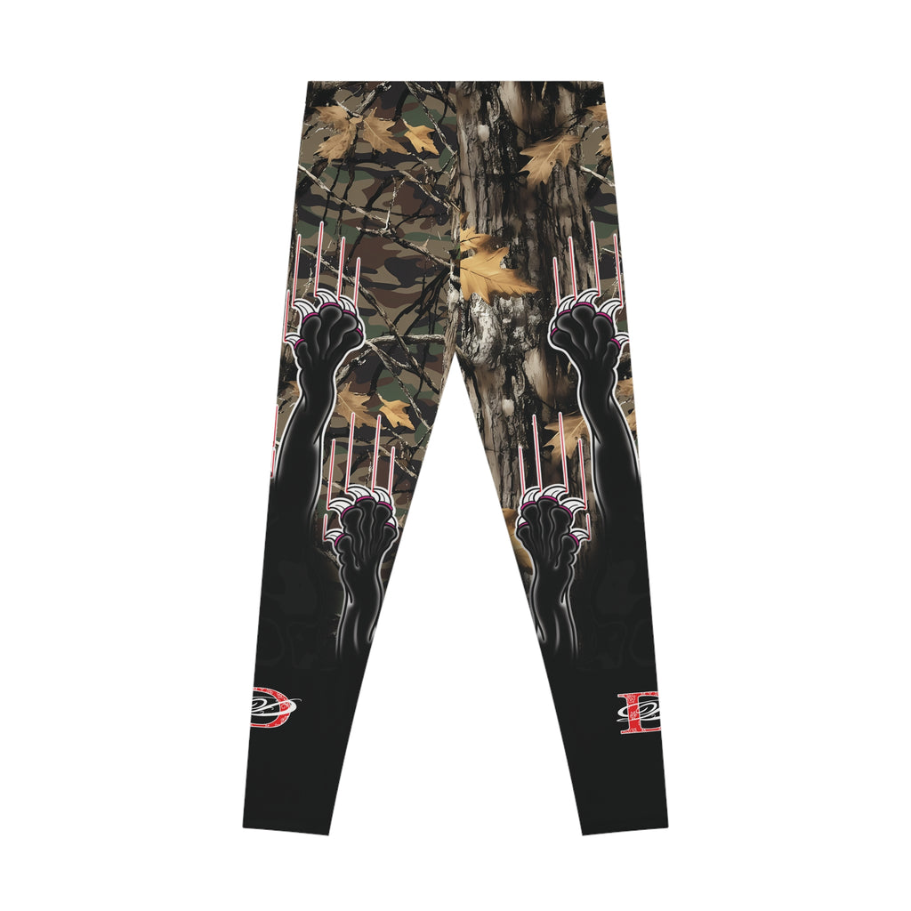 Clawing Panther Paws Real Tree Camo Women's Casual Leggings AOP