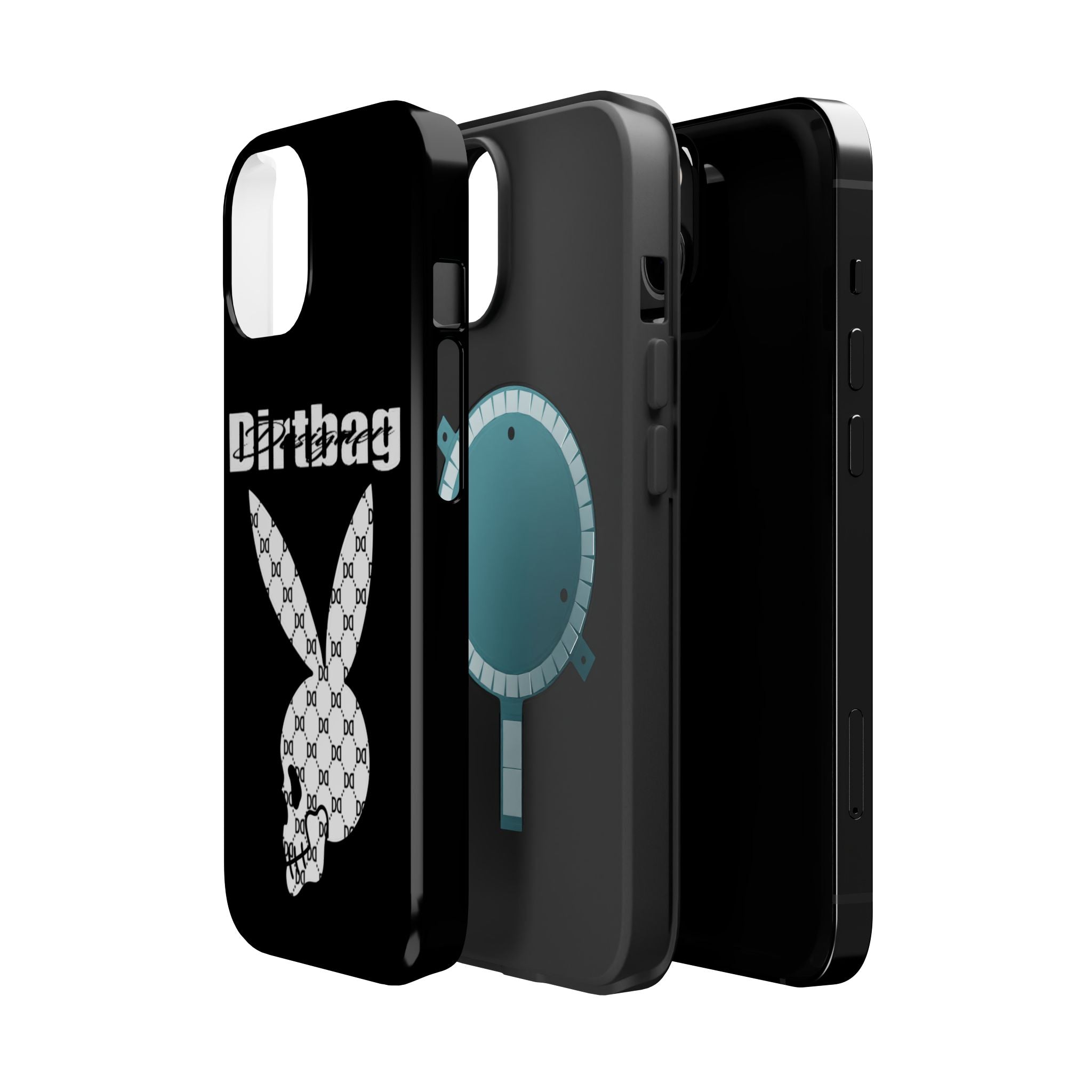 DD Monogram Bunny Skull Magnetic Phone Case