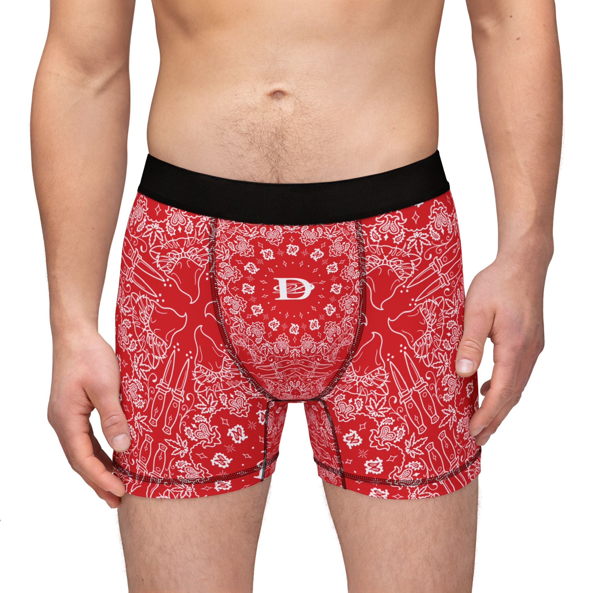 DD Custom Bandana Print Men's Boxers AOP