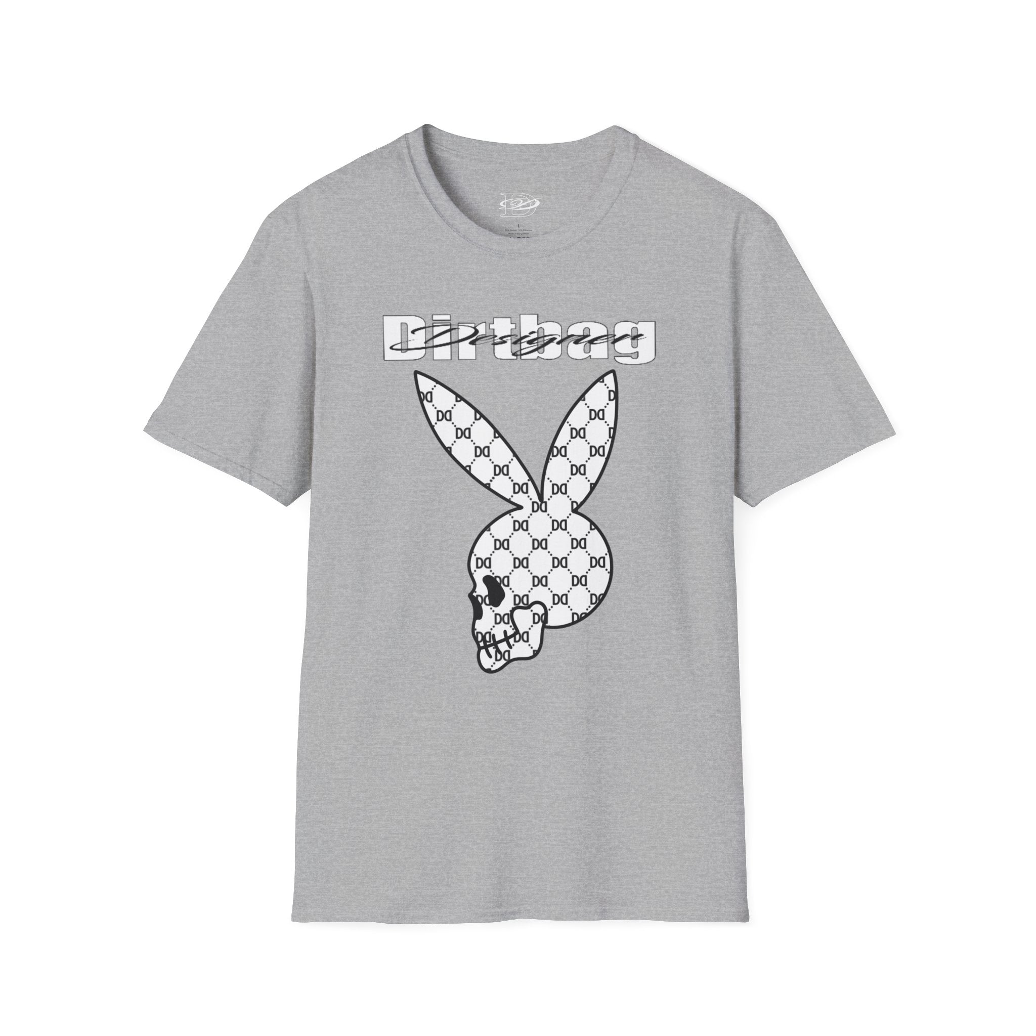 DD Monogram Bunny Skull Unisex Softstyle T-Shirt