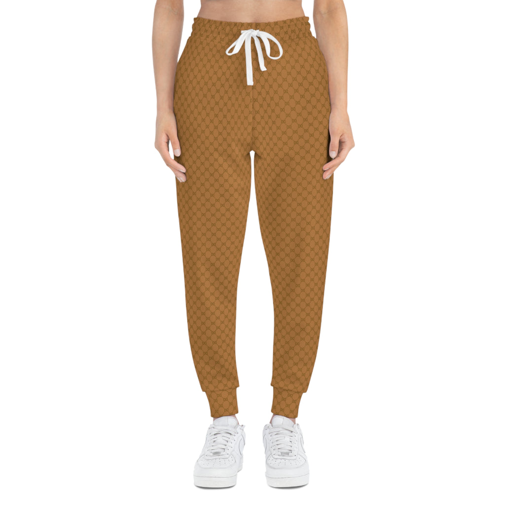 DD Custom Monogram Print Athletic Joggers AOP