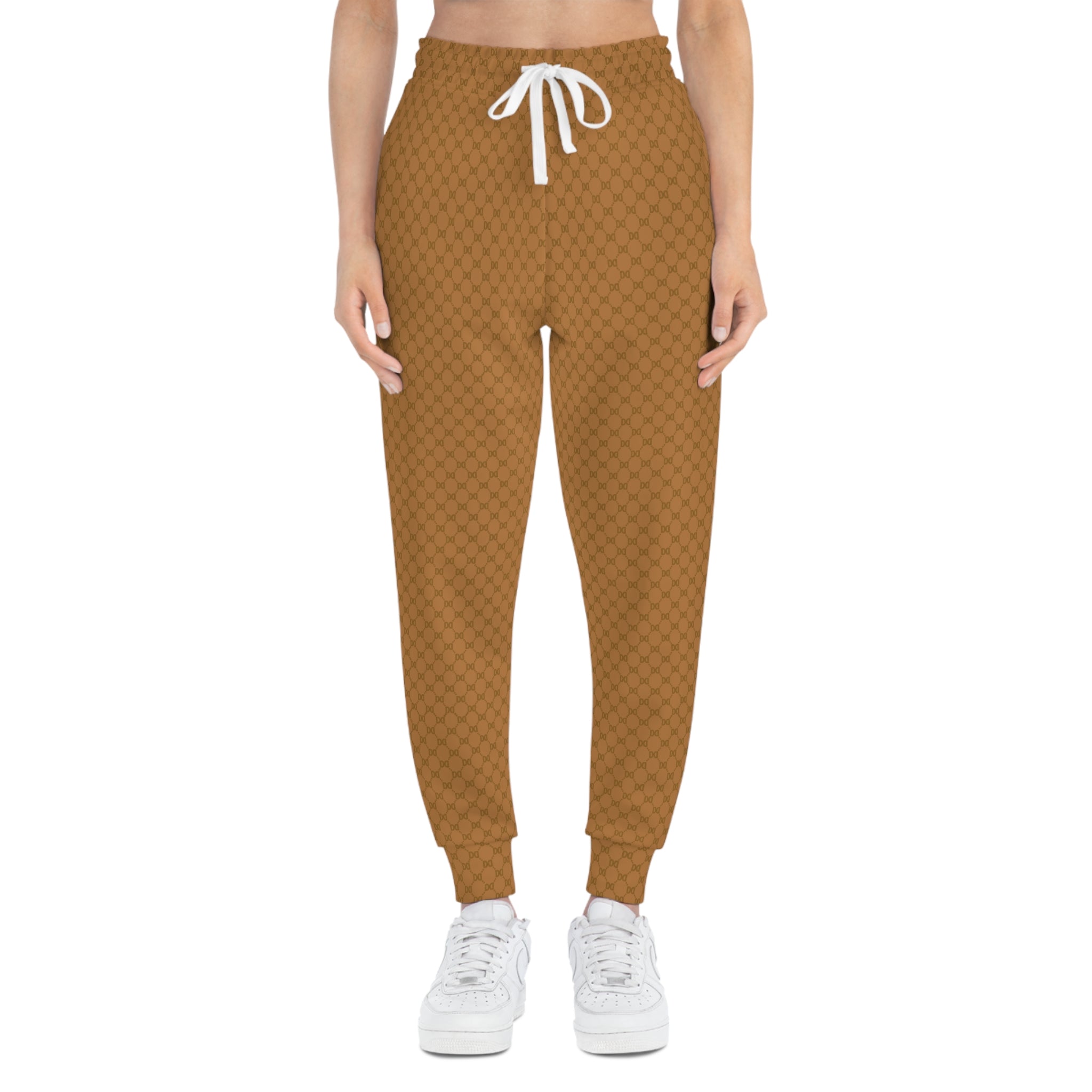 DD Custom Monogram Print Athletic Joggers AOP
