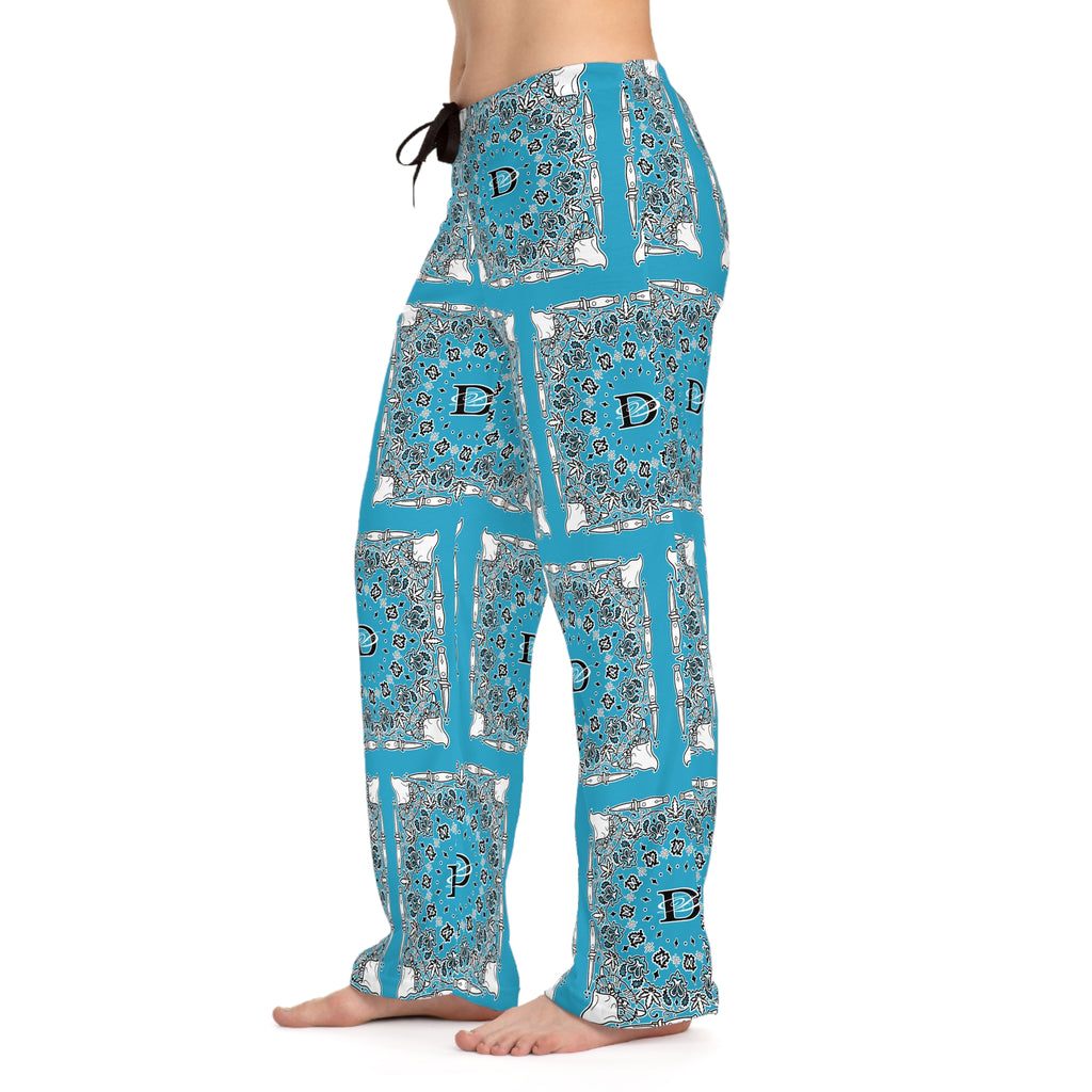 DD Custom Bandana Print Women's Pajama Pants AOP