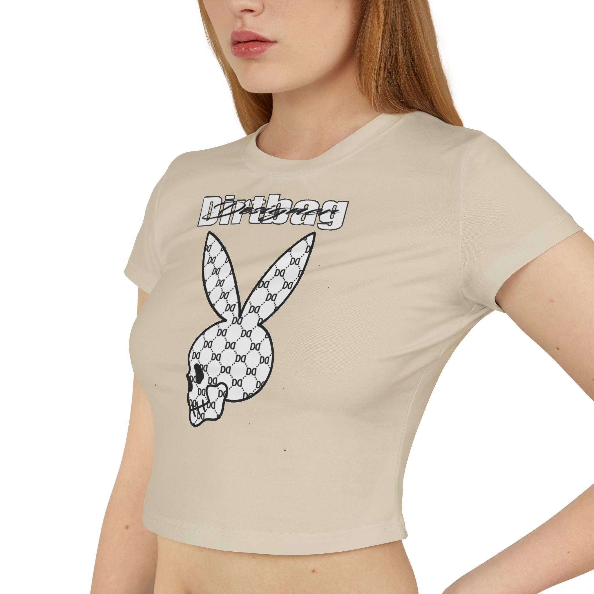 DD Monogram Bunny Skull Women's Baby Tee