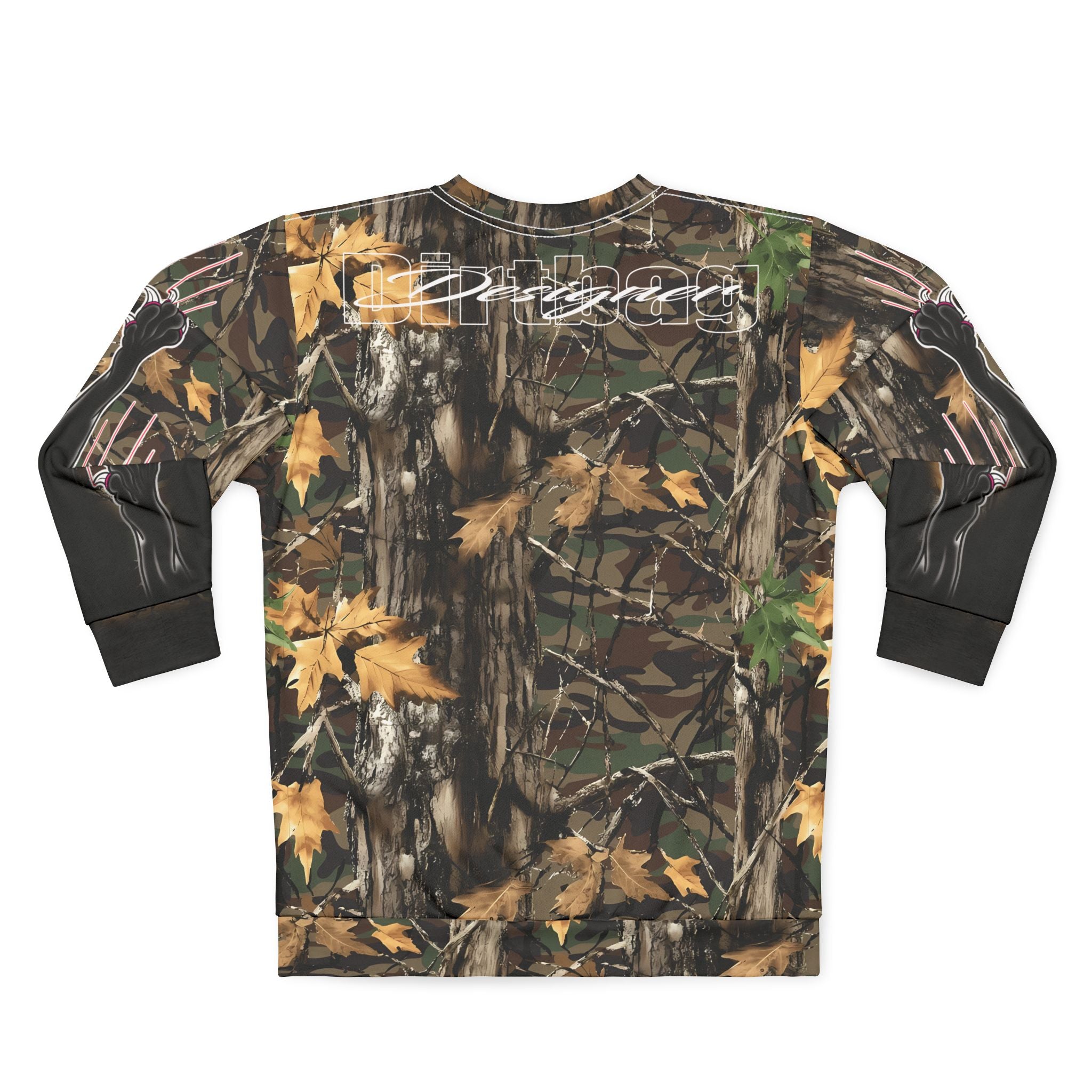 Bandito Panther Paisley Print W/ Clawing Panther Paws Unisex Real Tree Sweatshirt AOP