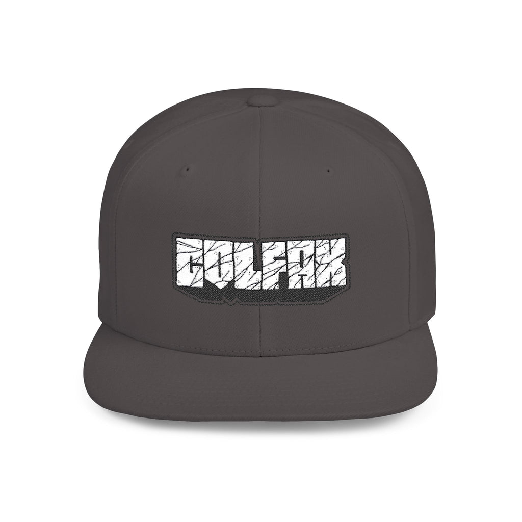 Colfax Stone Flat Bill Snapback Hat Embroidered