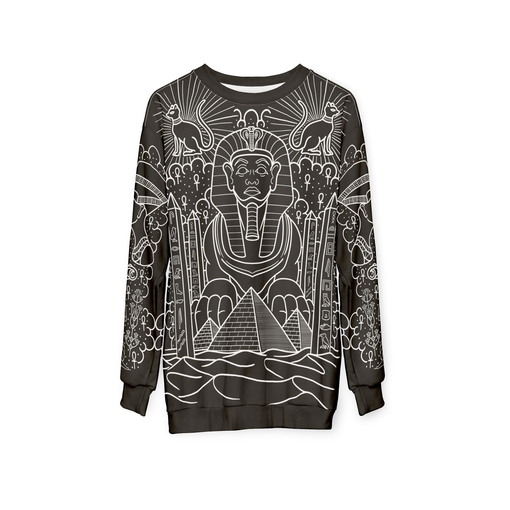 Ancient Egypt Tattoo Body Suit Unisex Crewneck Sweatshirt AOP