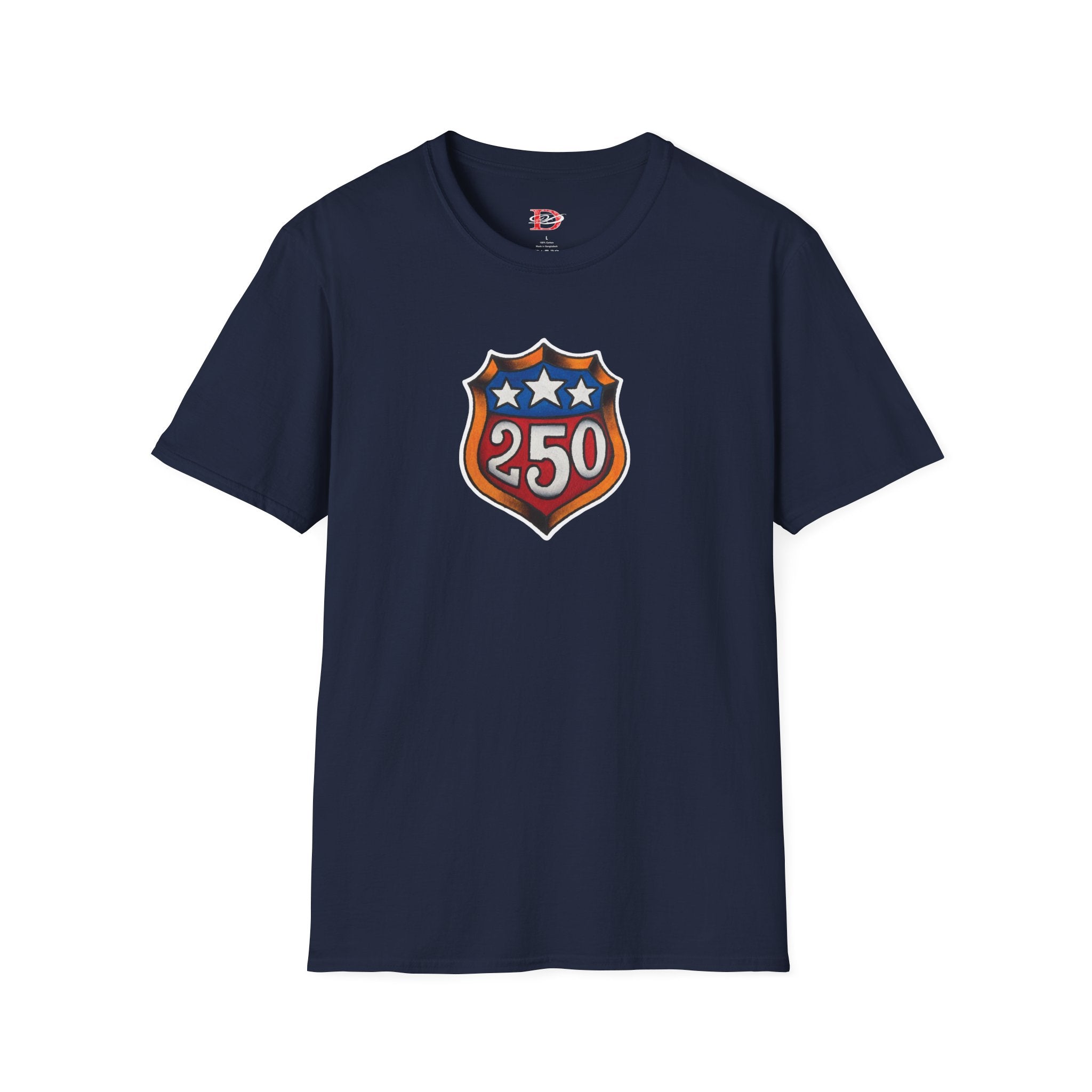 250th Anniversery Shield Tattoo Unisex Softstyle T-Shirt