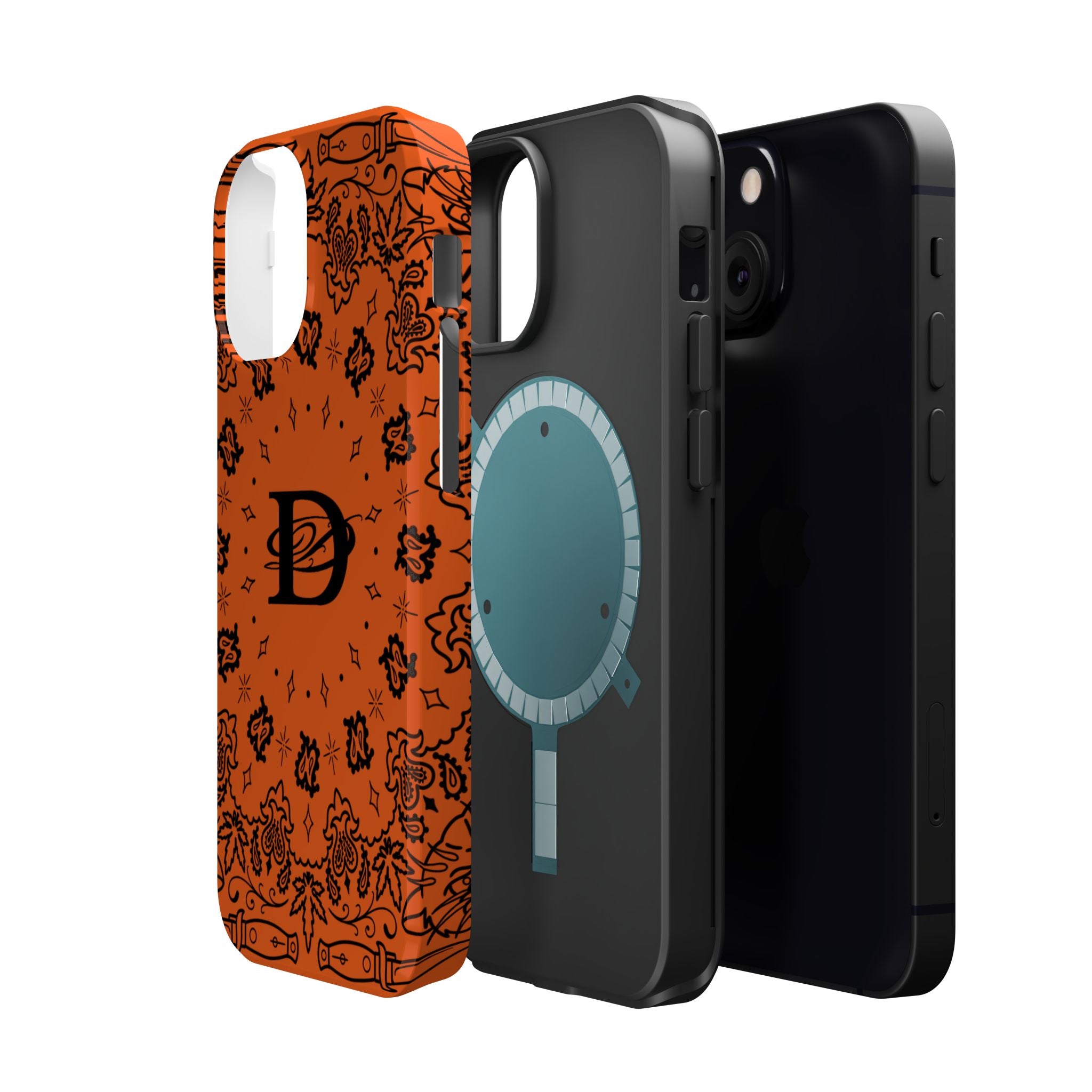 DD Custom Bandana Print Stylish Magnetic Phone Cases for Trendy Protection, Customize Your Style, Personalized Gift, Unique Design