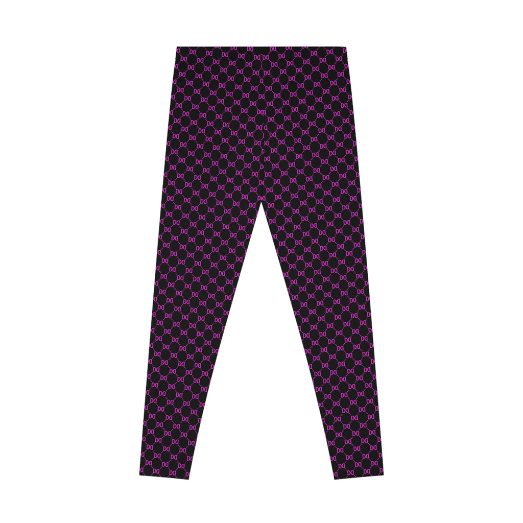 DD Monogram Print Women's Casual Leggings AOP