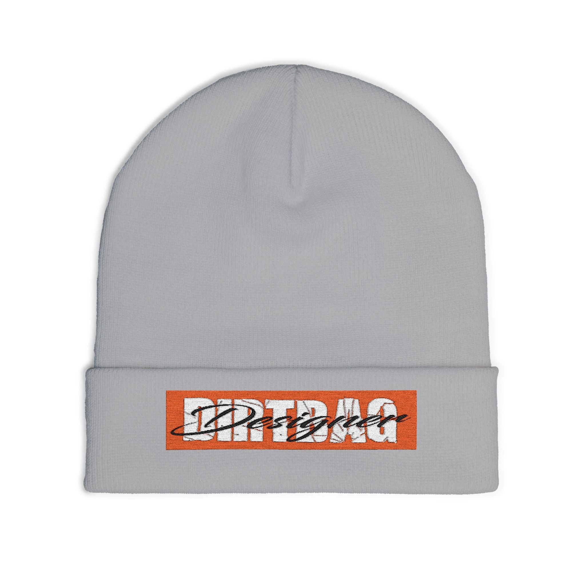 DD Box Logo Embroidered Cuffed Knit Beanie