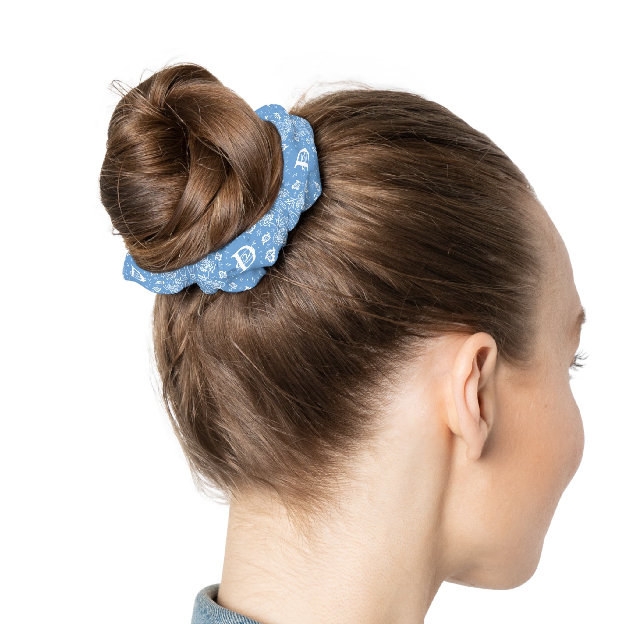 DD Custom Bandana Print Scrunchie AOP