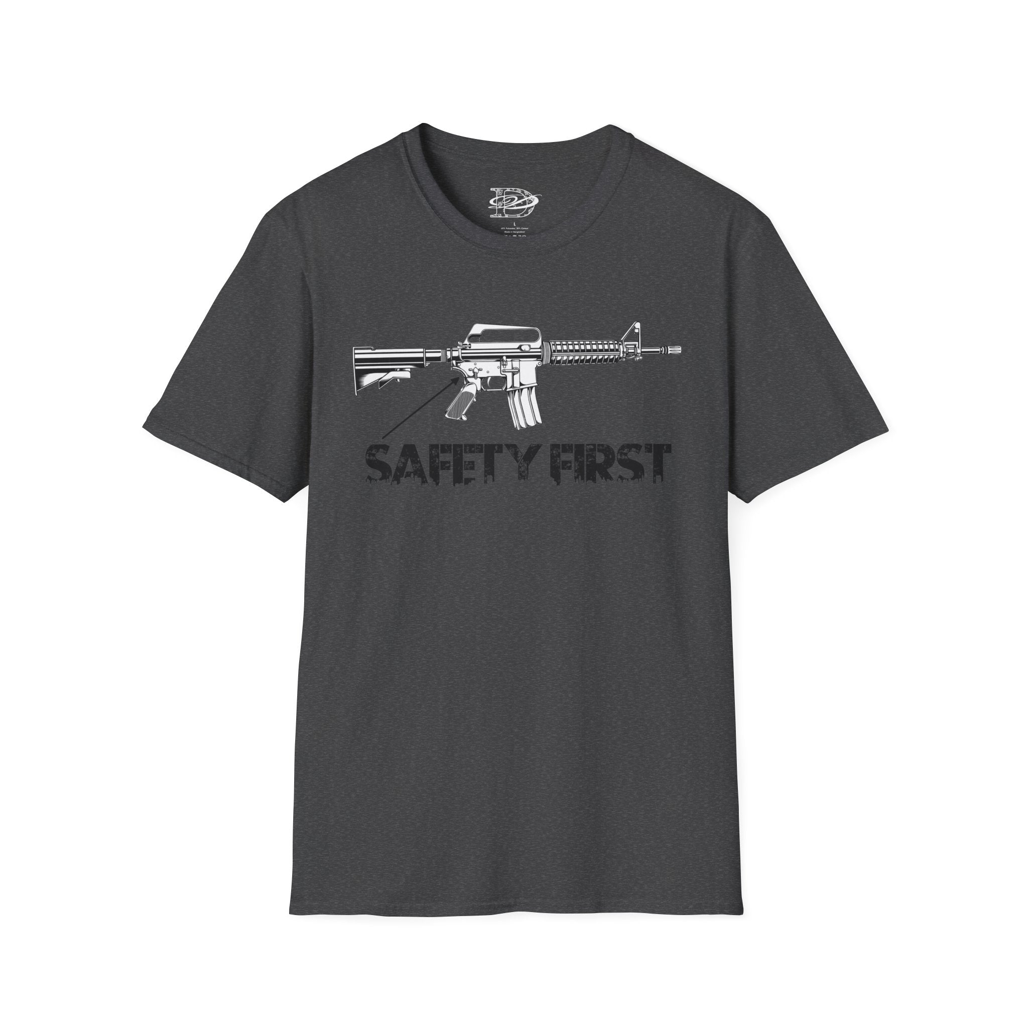 "Safety First" AR-15 Unisex Softstyle T-Shirt