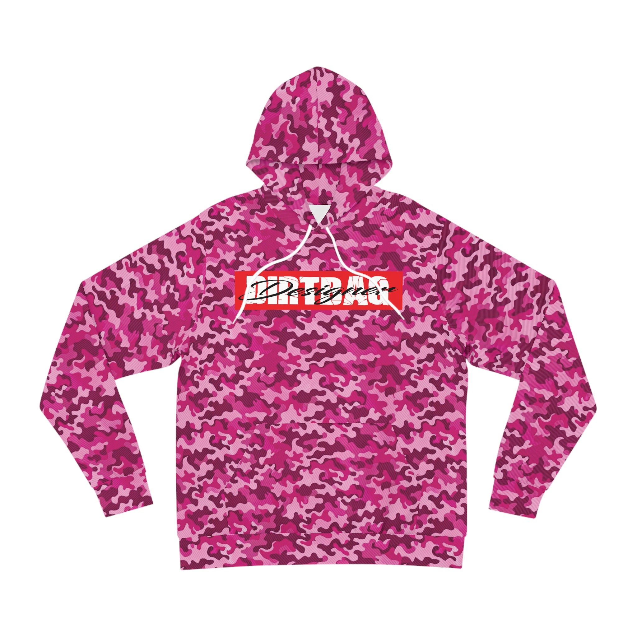 DD Box Logo W/ Climbing Bandana Panther Unisex Pink Camo Hoodie AOP