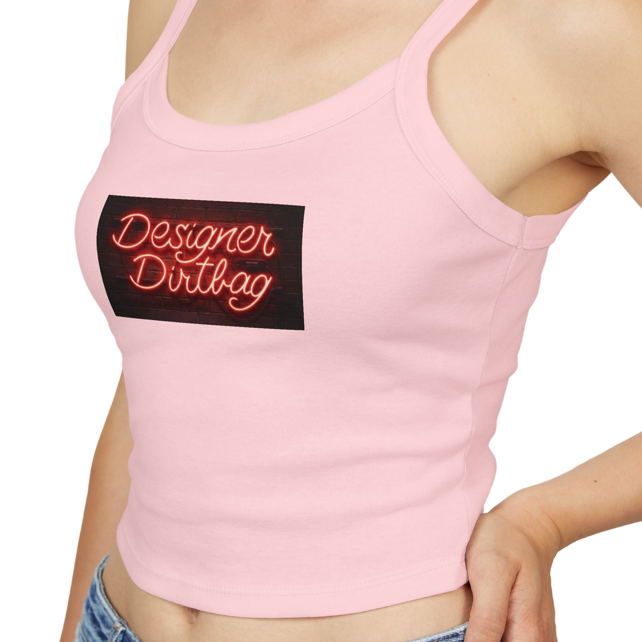 Neon Sign Graphic Spaghetti Strap Woman's Tank Top