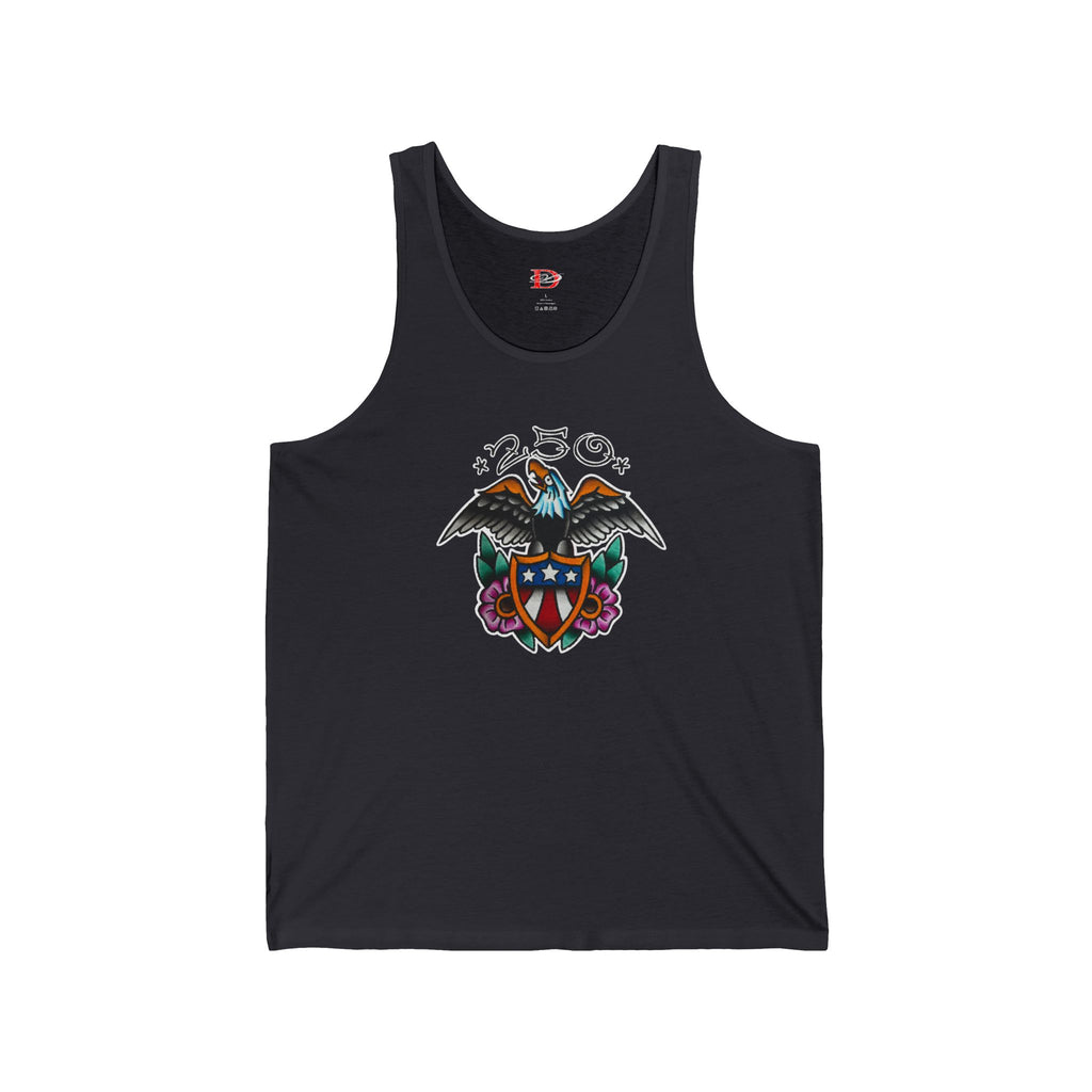 250th Anniversary Eagle w/Flag Shield Mens Tank Top
