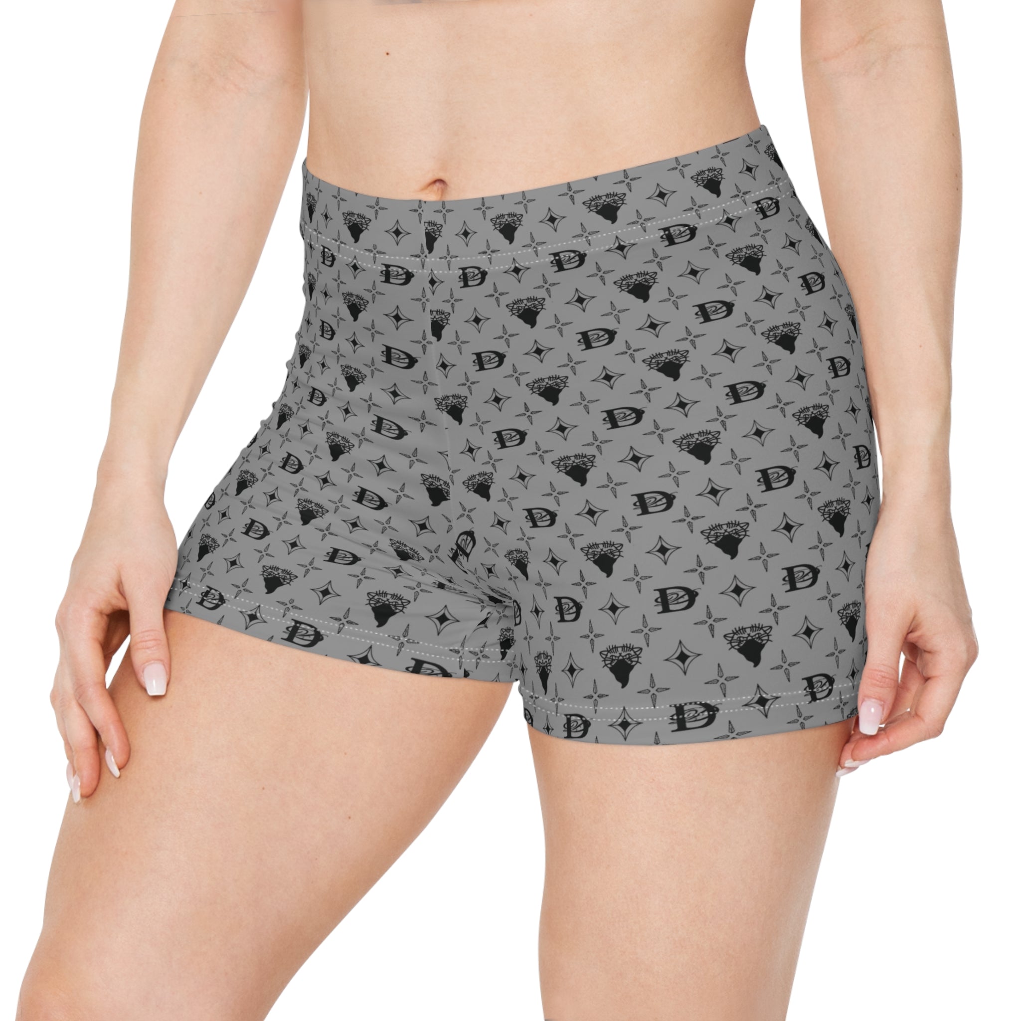 Bandito Panther Custom Monogram Print Women's Shorts AOP