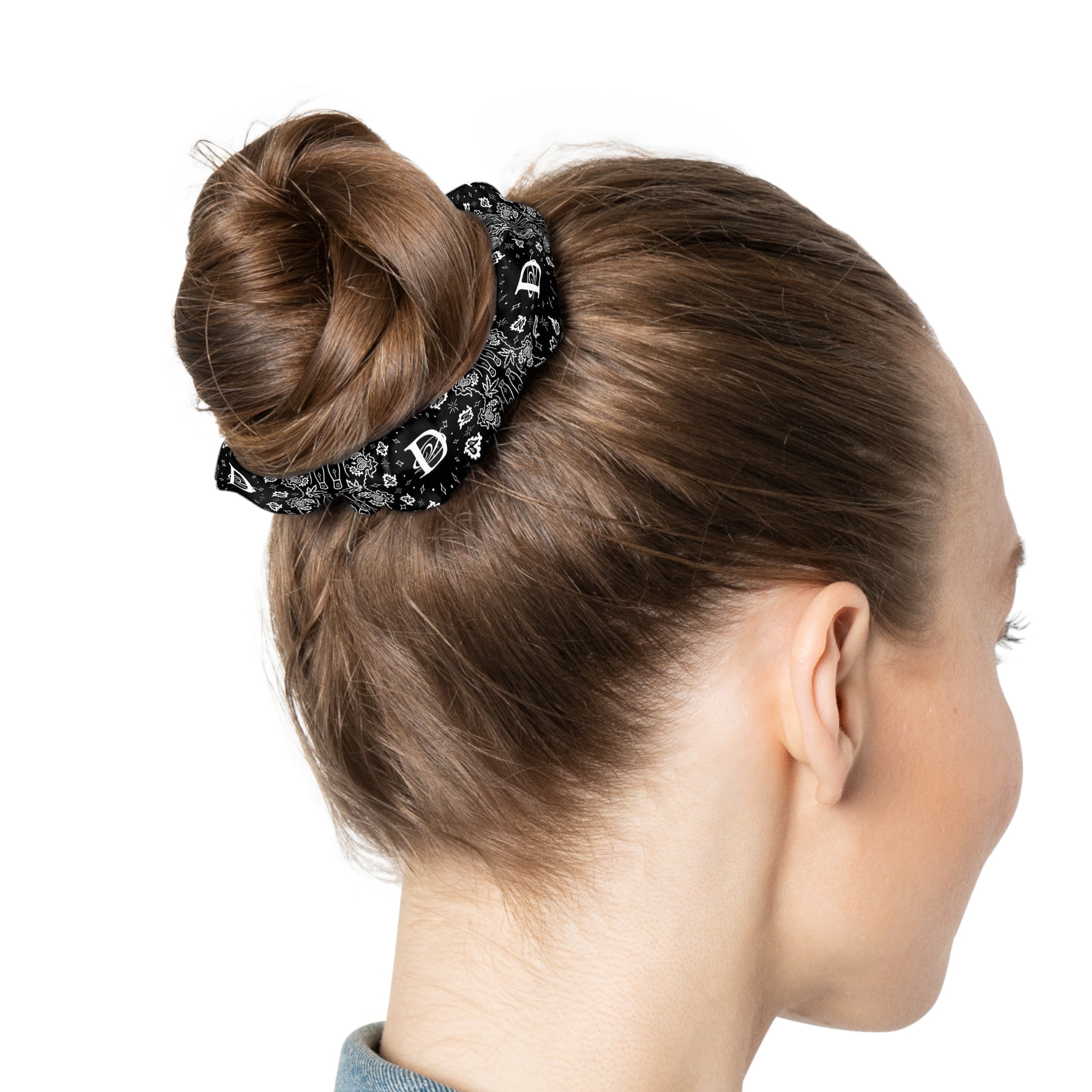 DD Custom Bandana Print Scrunchie AOP