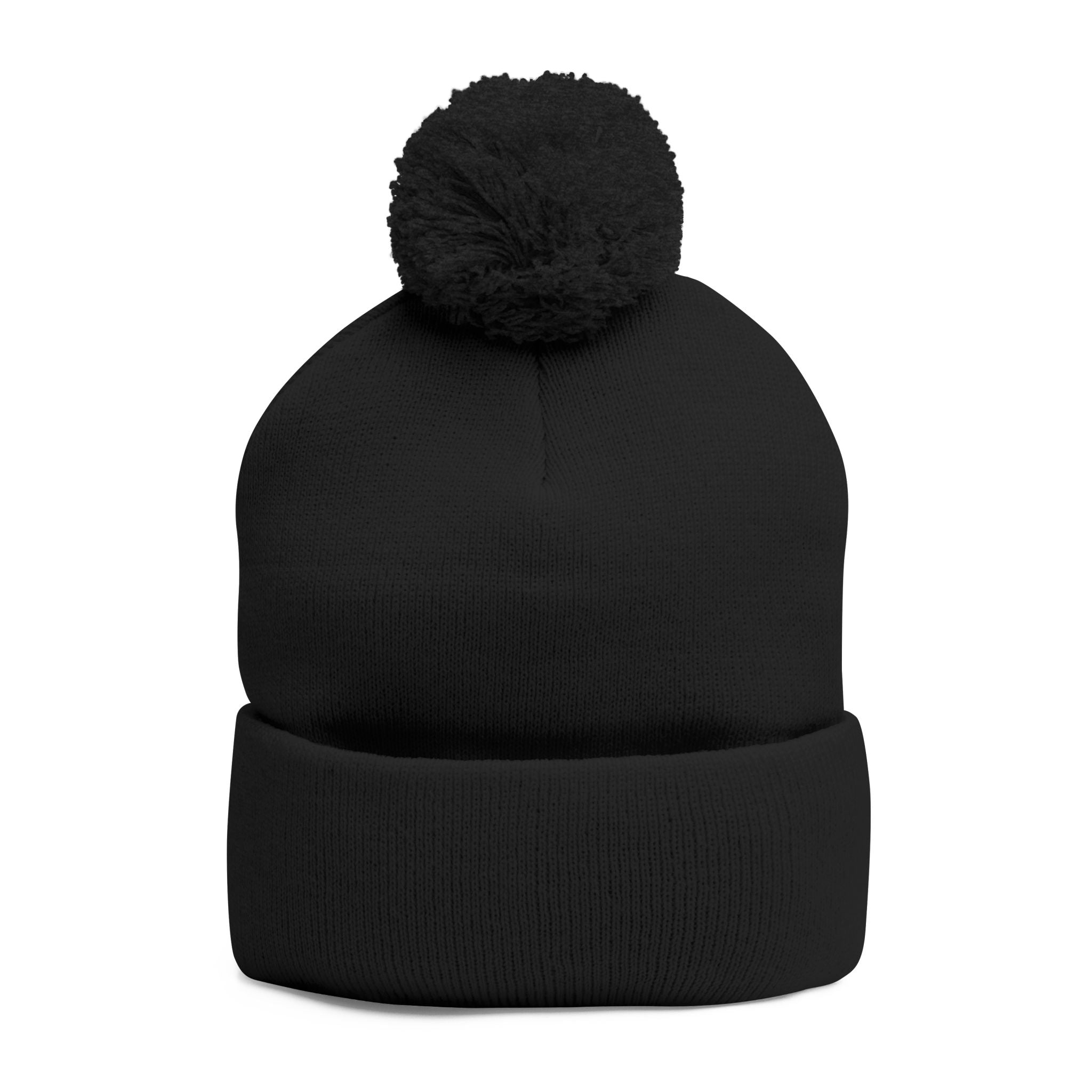 DD Box Logo Embroidered Pom-Pom Knit Beanie