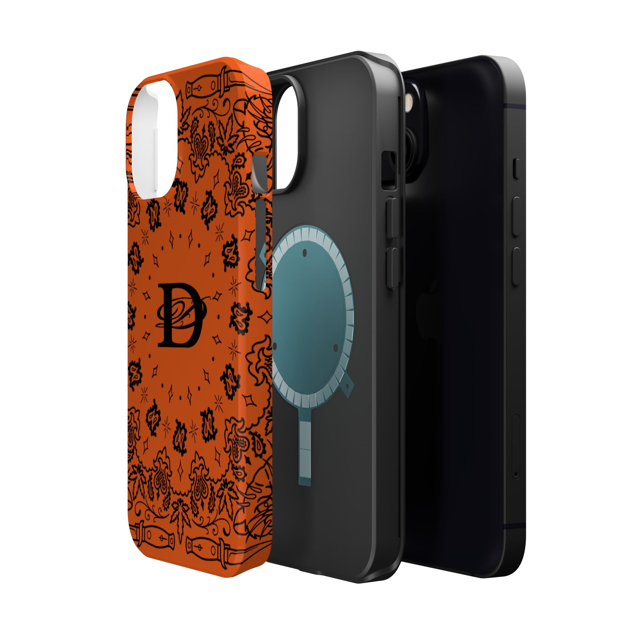 DD Custom Bandana Print Stylish Magnetic Phone Cases for Trendy Protection, Customize Your Style, Personalized Gift, Unique Design